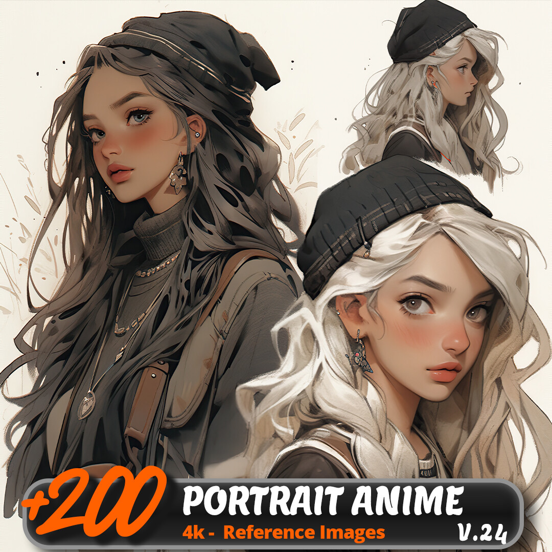 ArtStation - PORTRAIT ANIME VOL. 24/ 4K/ Reference Image