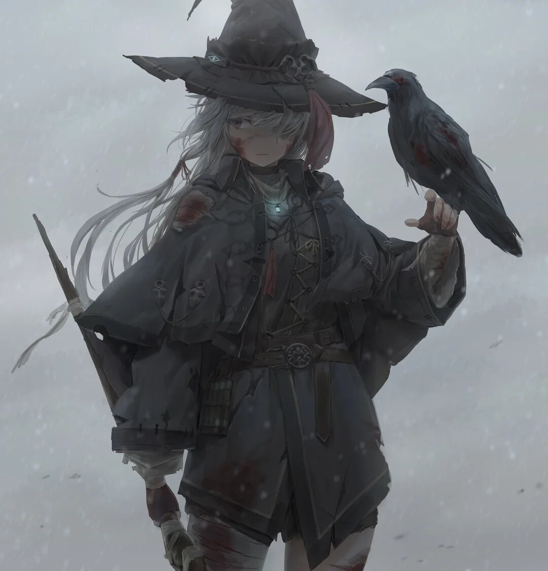 Reference Image Found:
https://www.reddit.com/r/Melanime/comments/maljqu/battered_witch_original/