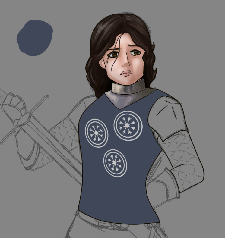 Progress Shot of Camilla.