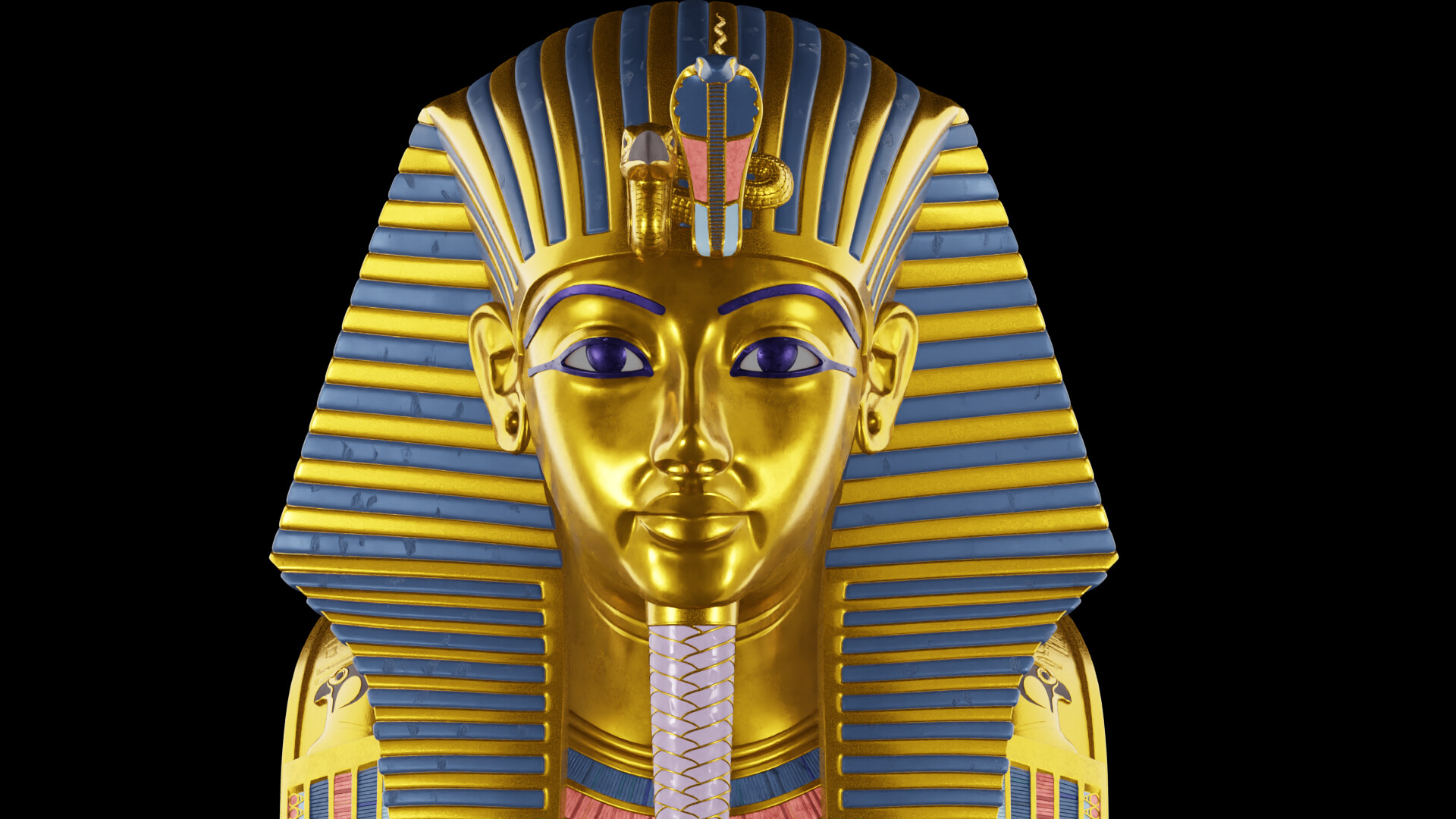 ArtStation - tutankhamun gold mask