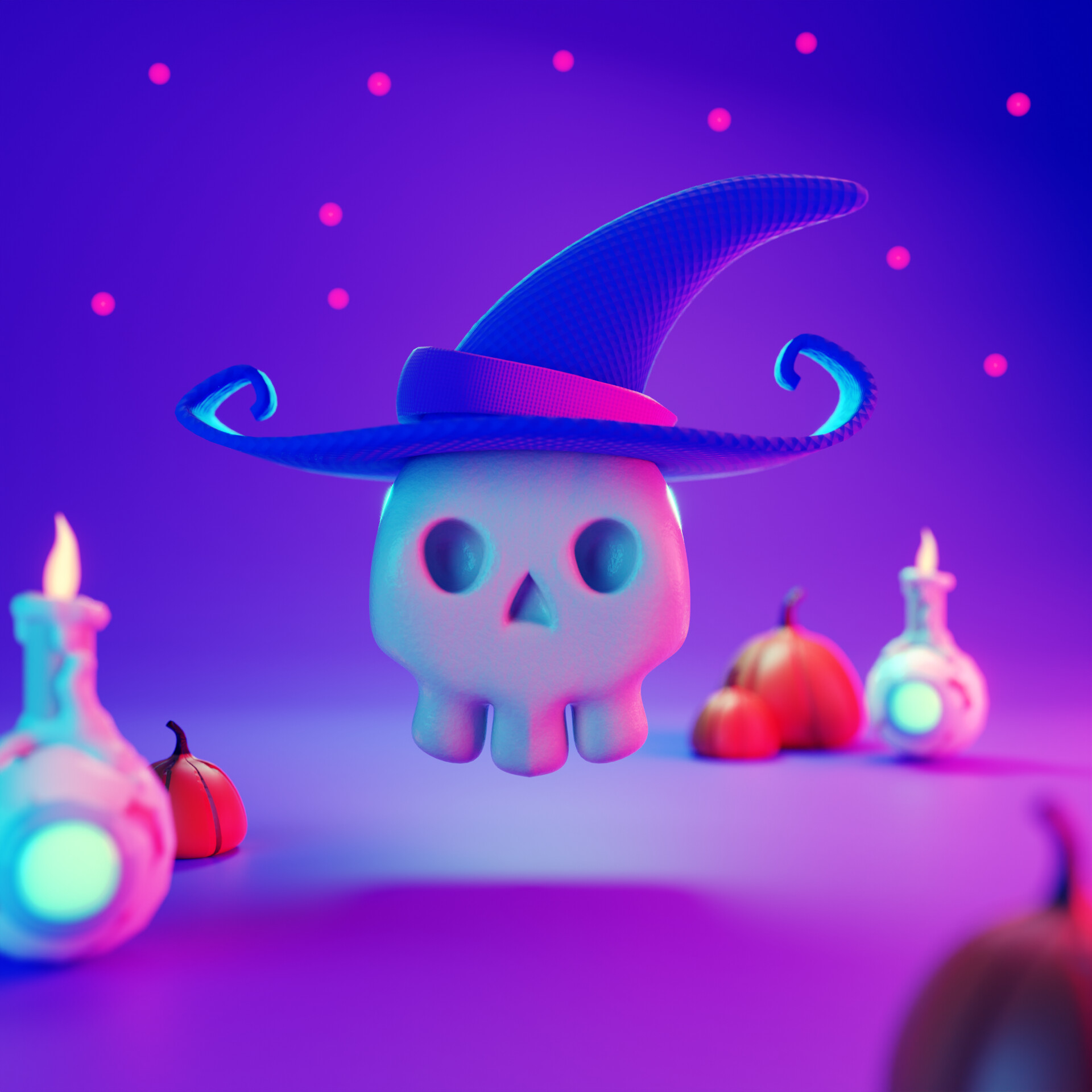 ArtStation Spooky skeleton