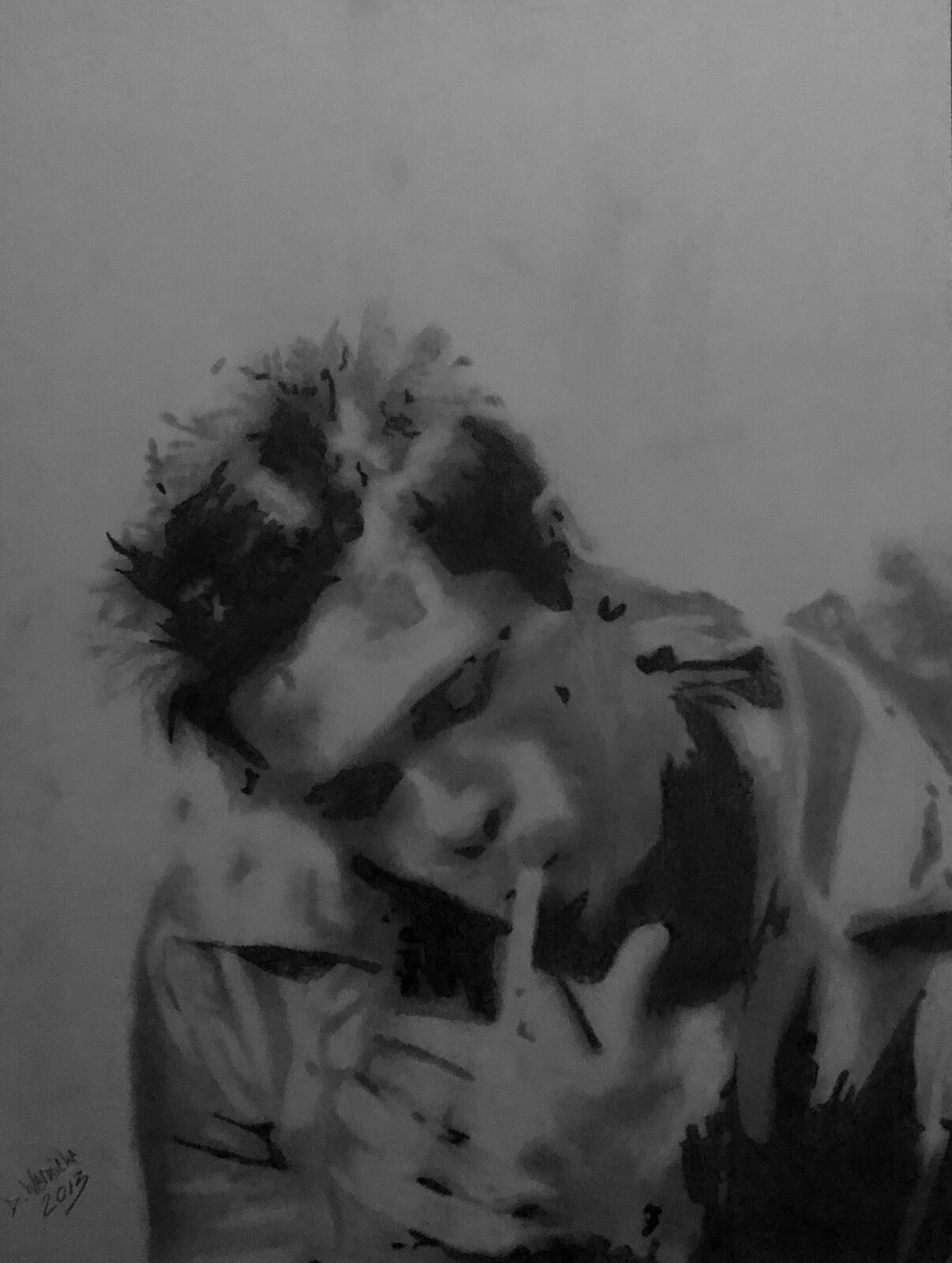 Tyler Durden (Brad Pitt) - (2013, DIN A4)

Fight Club Fan Art, experiments with layering templates and putting them together