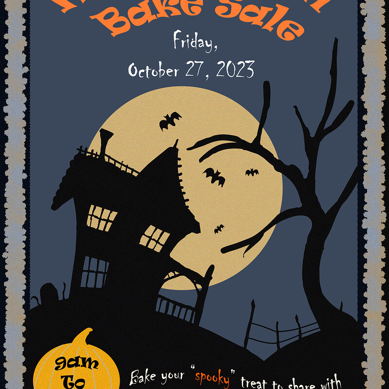 Halloween Bake Sale Poster