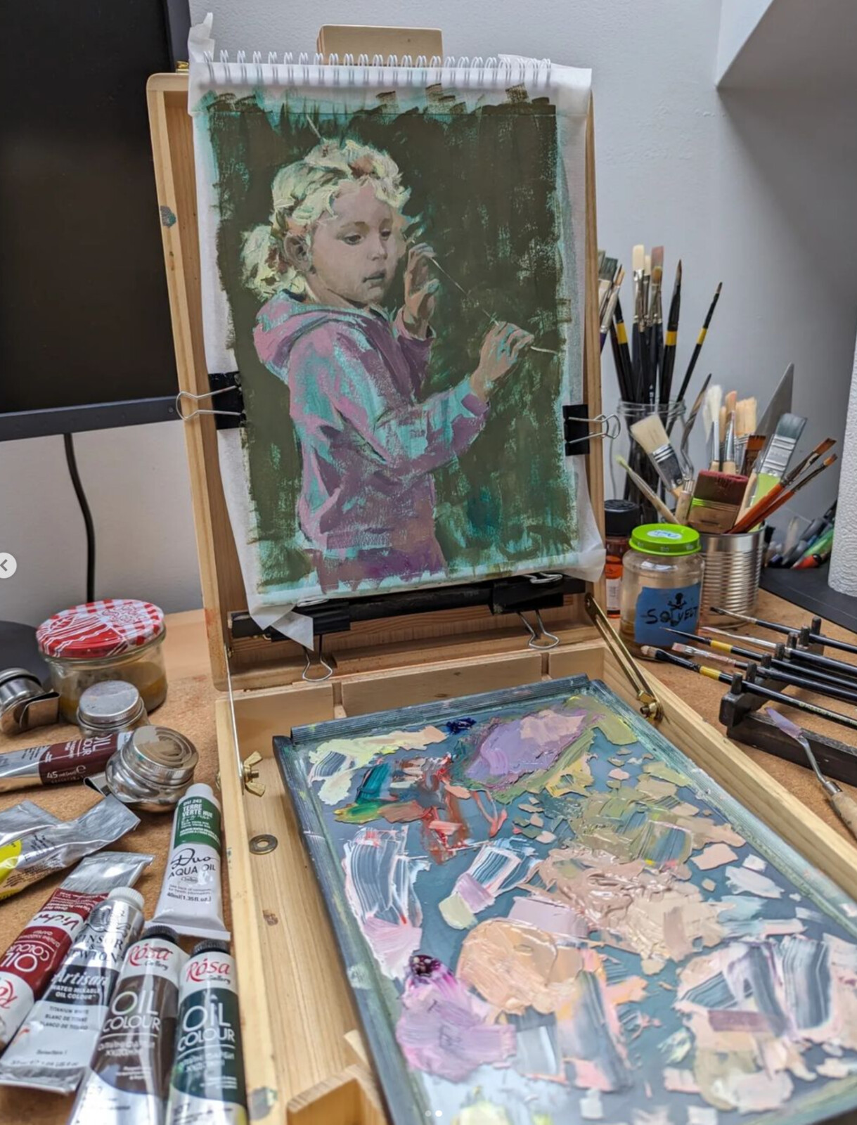 Tosia, oil painting