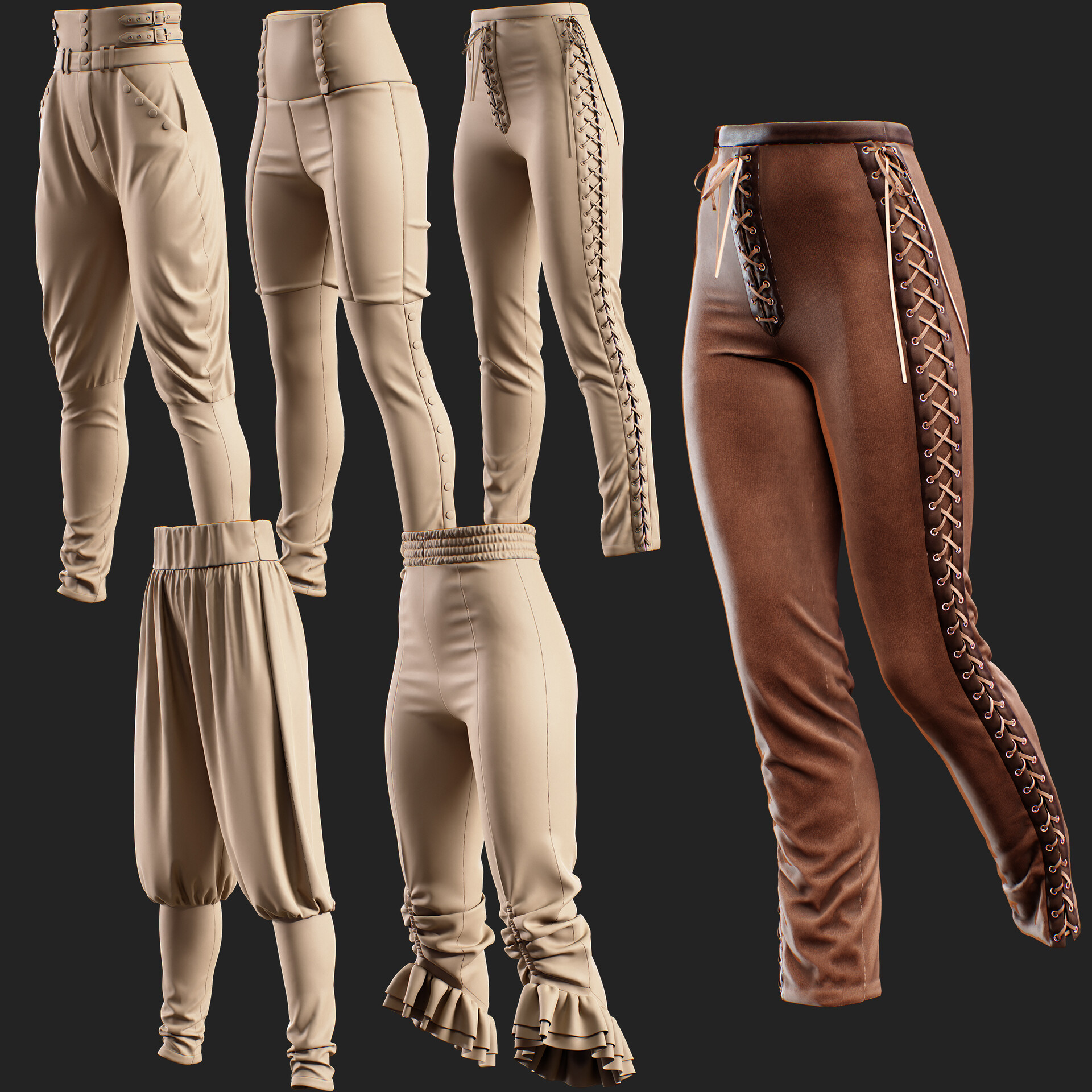Women's medieval pants