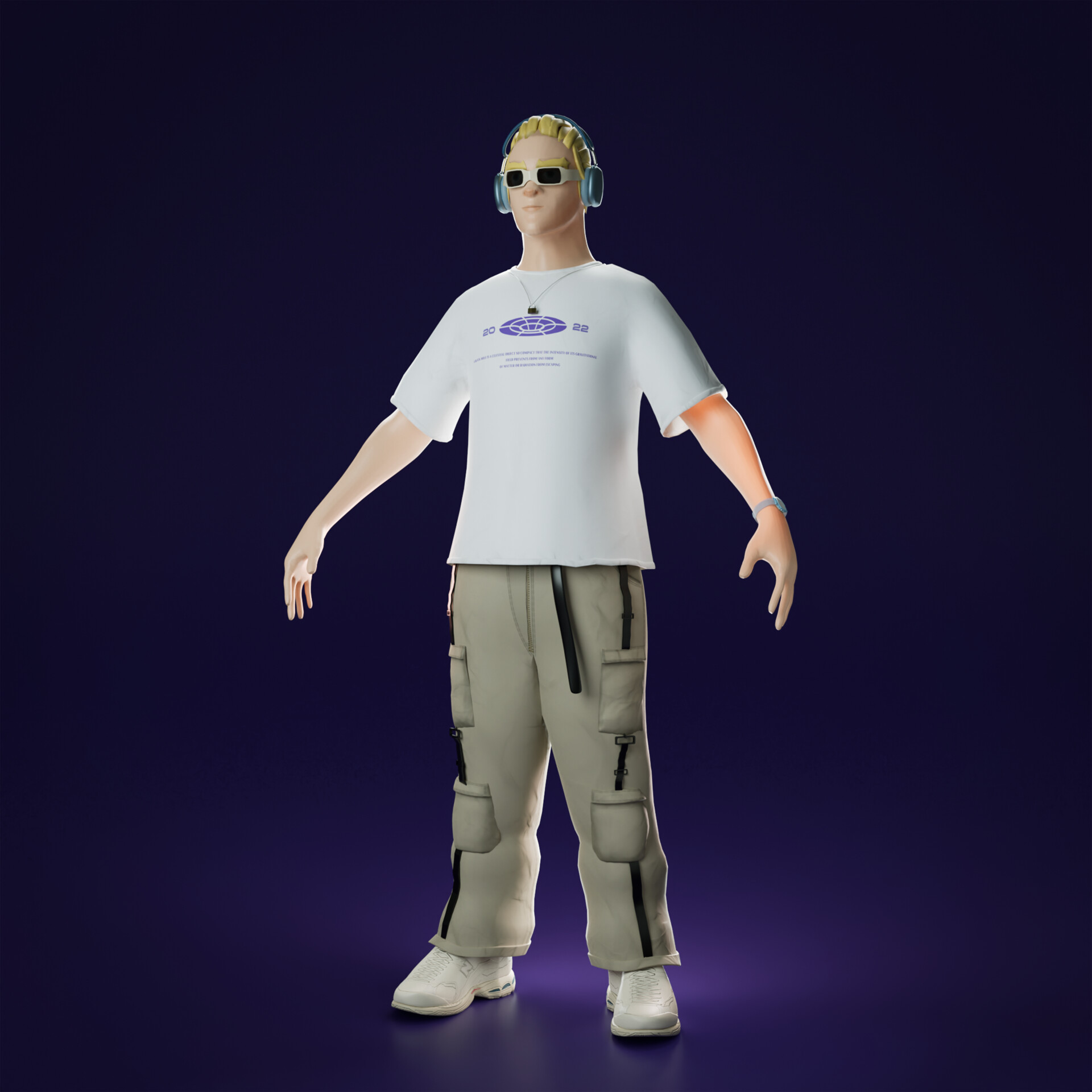 standing still all game, T-Pose