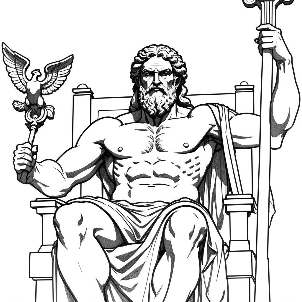 ArtStation statue of Zeus at his temple