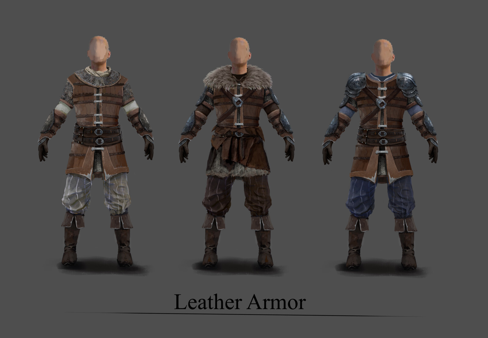 Leather armor variations