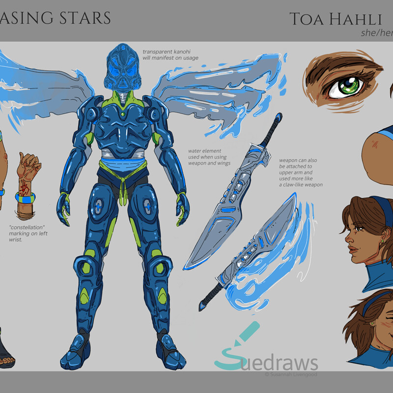 Chasing Stars / Hahli character sheet