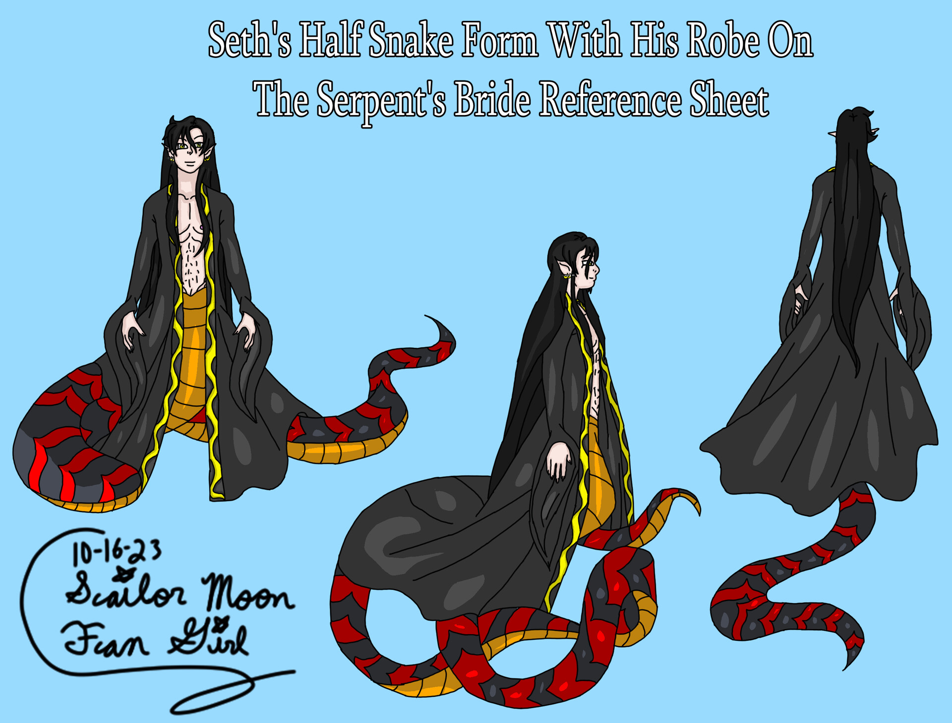 ArtStation - Seth's Second Half Snake Reference Sheet