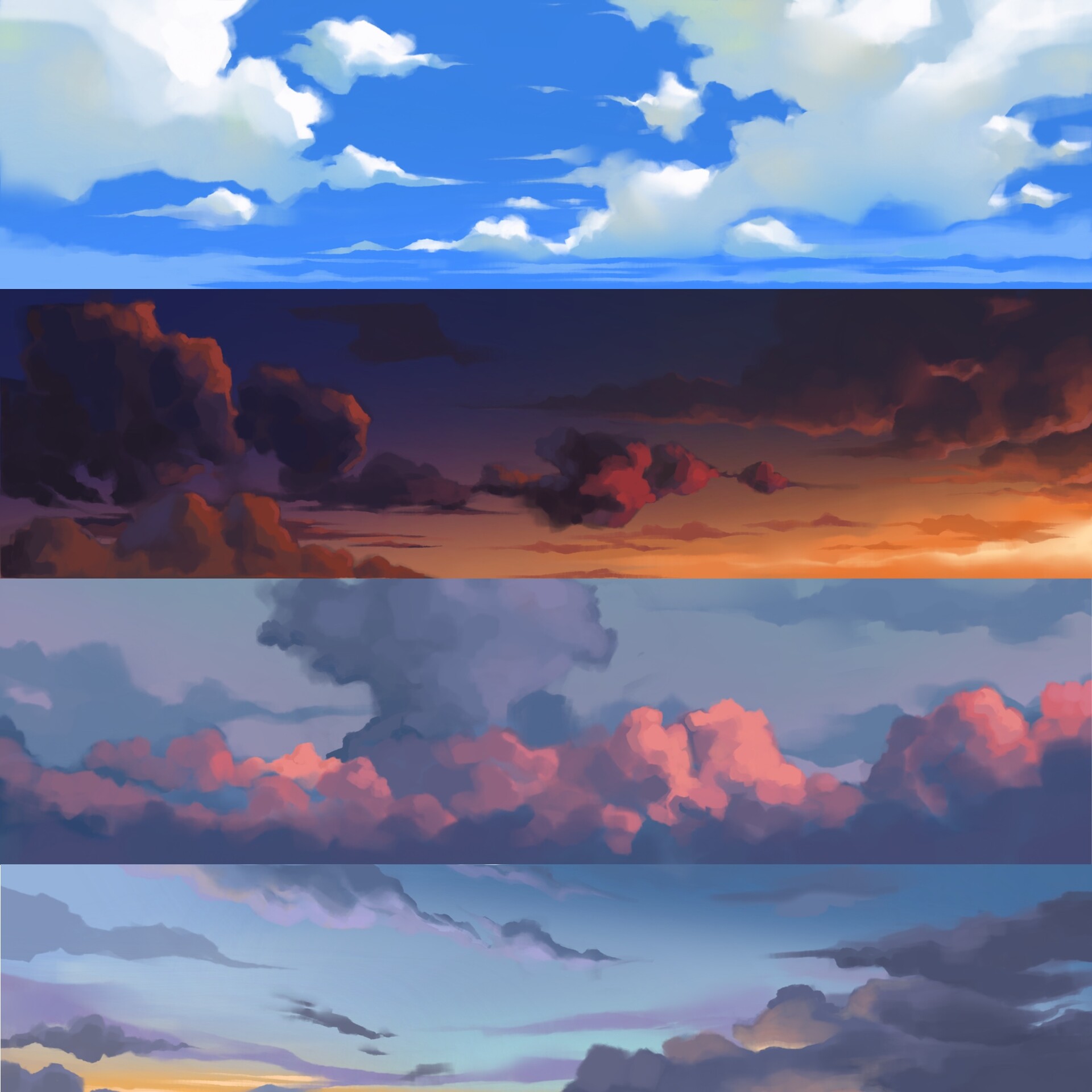 ArtStation - Sky and clouds