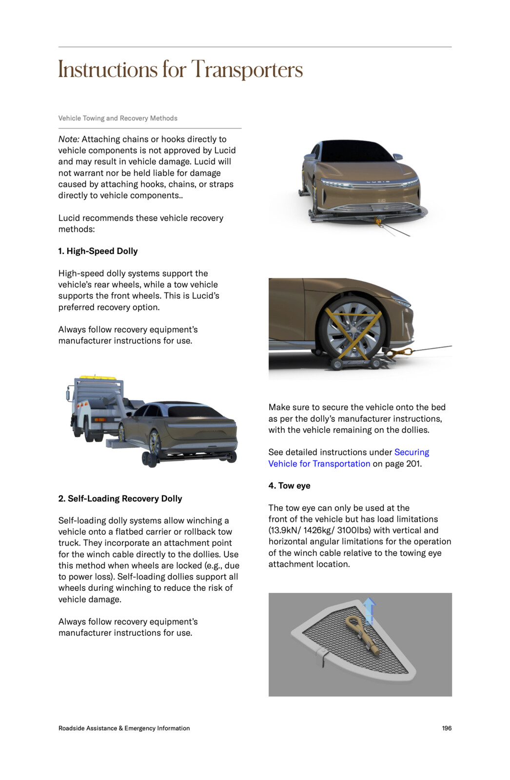 From the Lucid Air User's Guide (readily publicly-available via Lucid's Website) - all the towing related modeling, rigging, also retopologised and rigged a Ludic Air and rendered - all in Modo