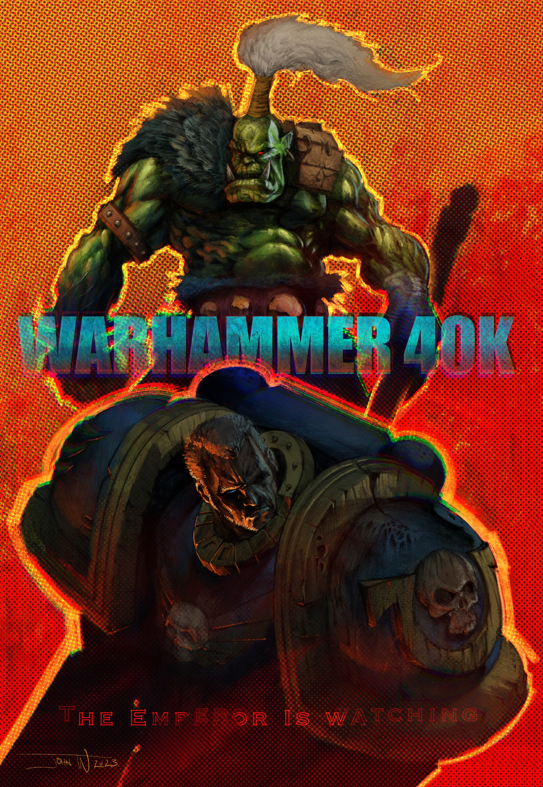 Warhammer 40K final digital painting