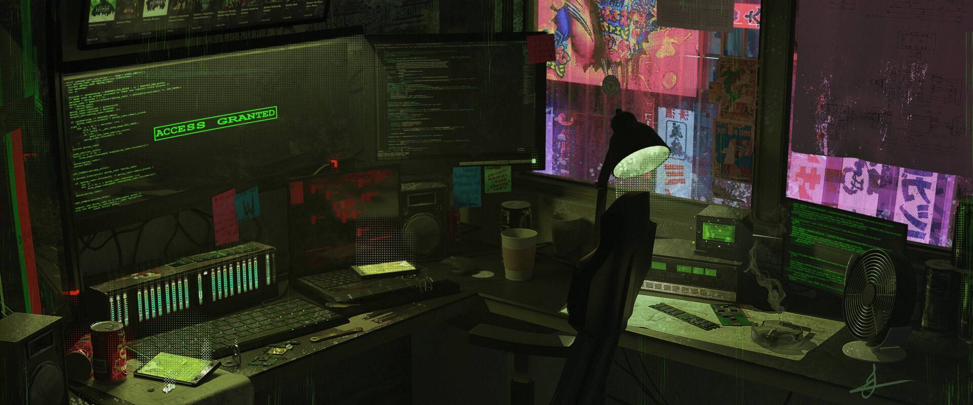 ArtStation - Cyberpunk setup