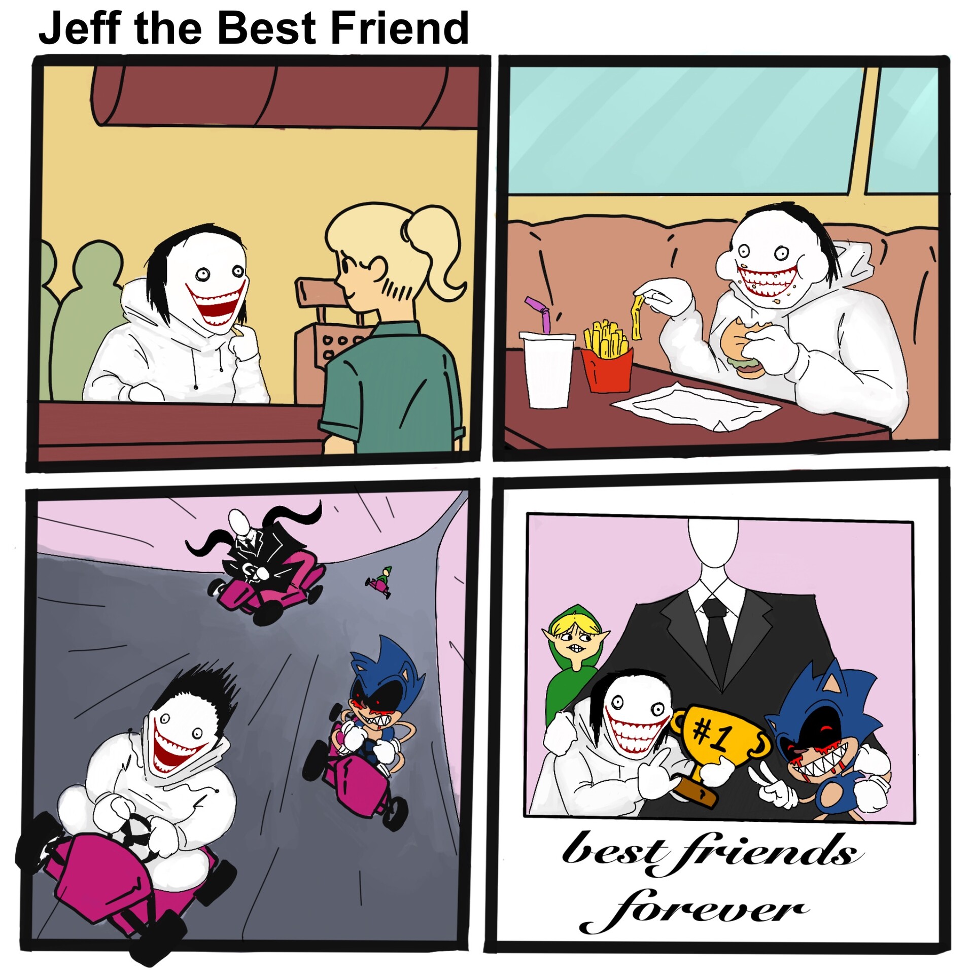 Jeff The Killer, creepypasta, Internet meme, black Hair, Fan art, internet,  anime, character, design, drawing