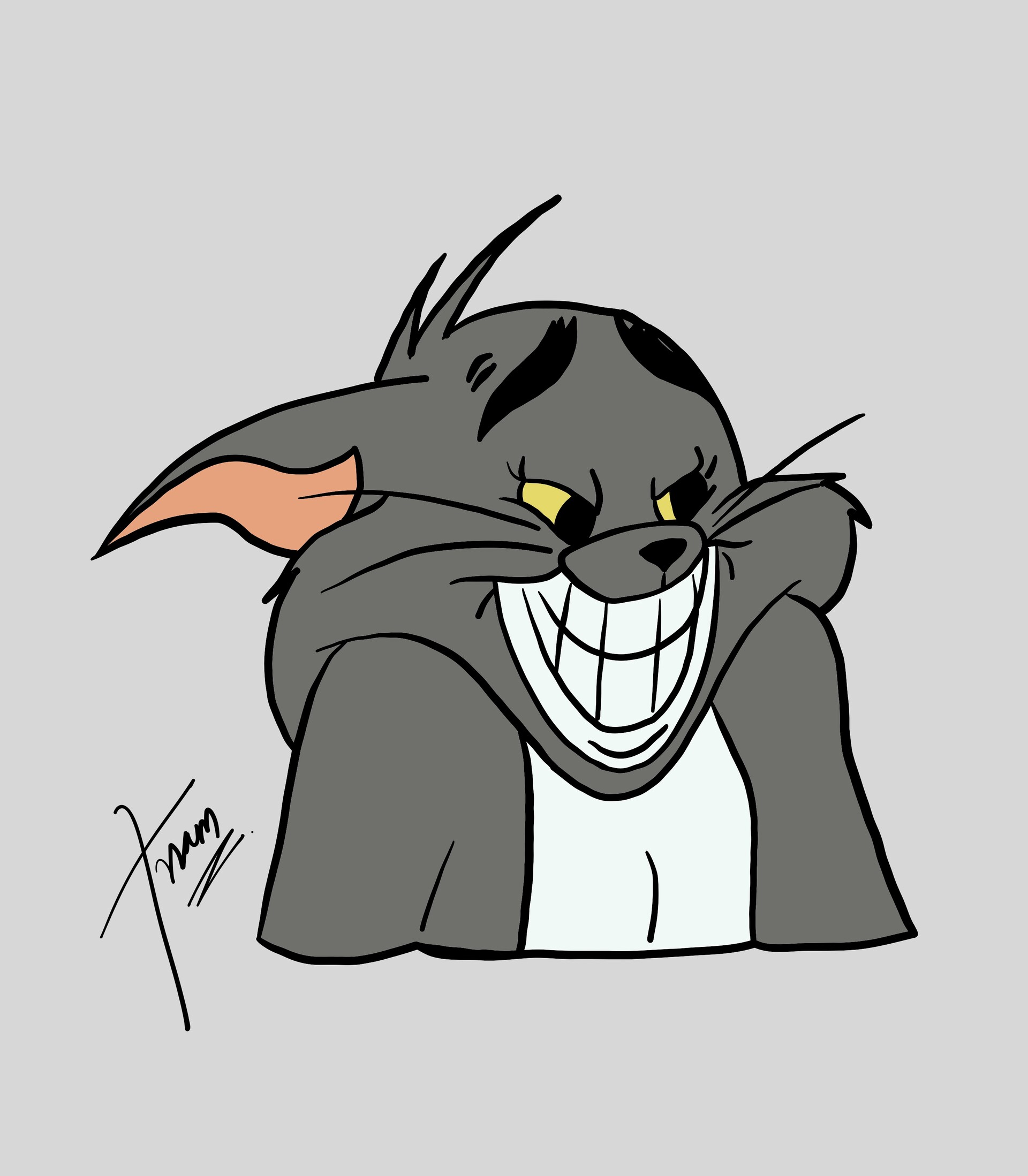 Том и джерри том 1963. Кот том из мультика. Вежливый кот. Лысый том и джерри. Кот улыбается мем.