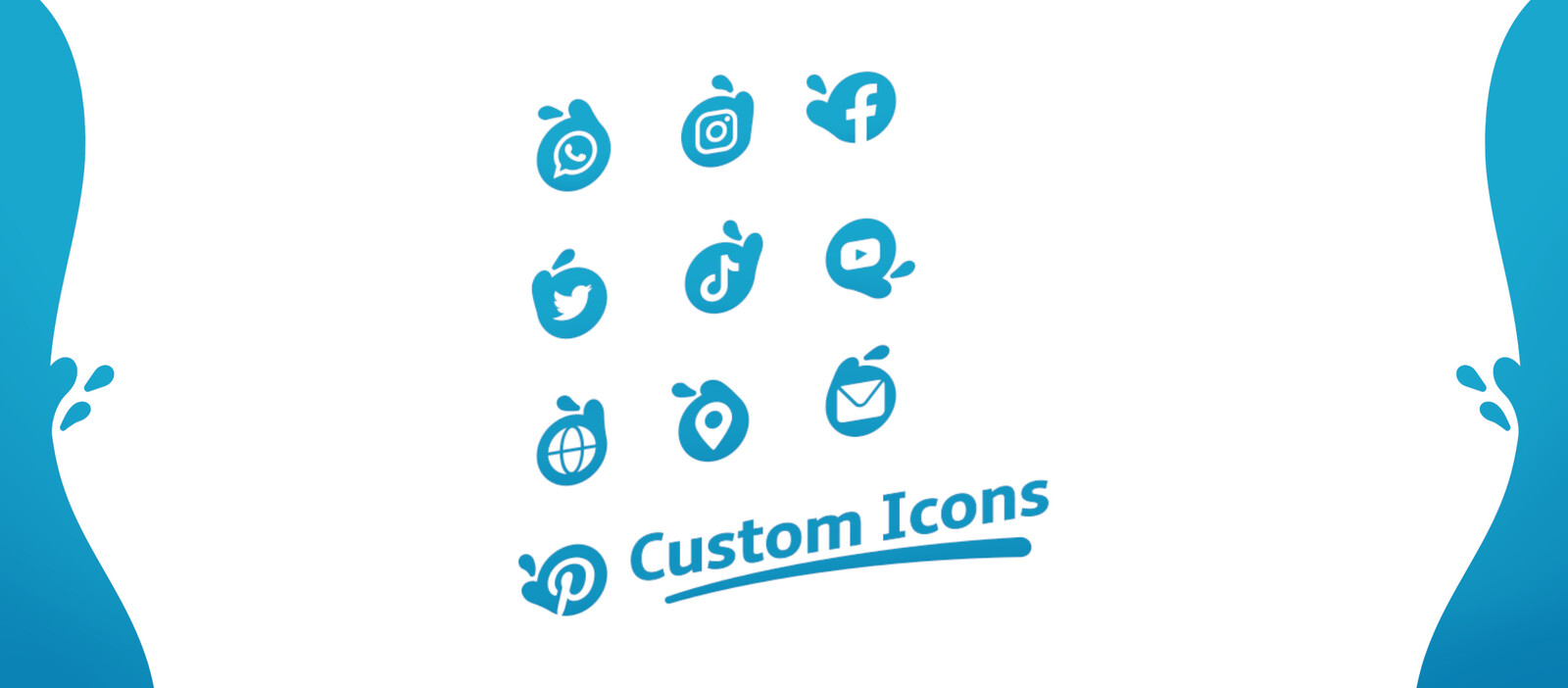 A custom Icon set designed for the brand