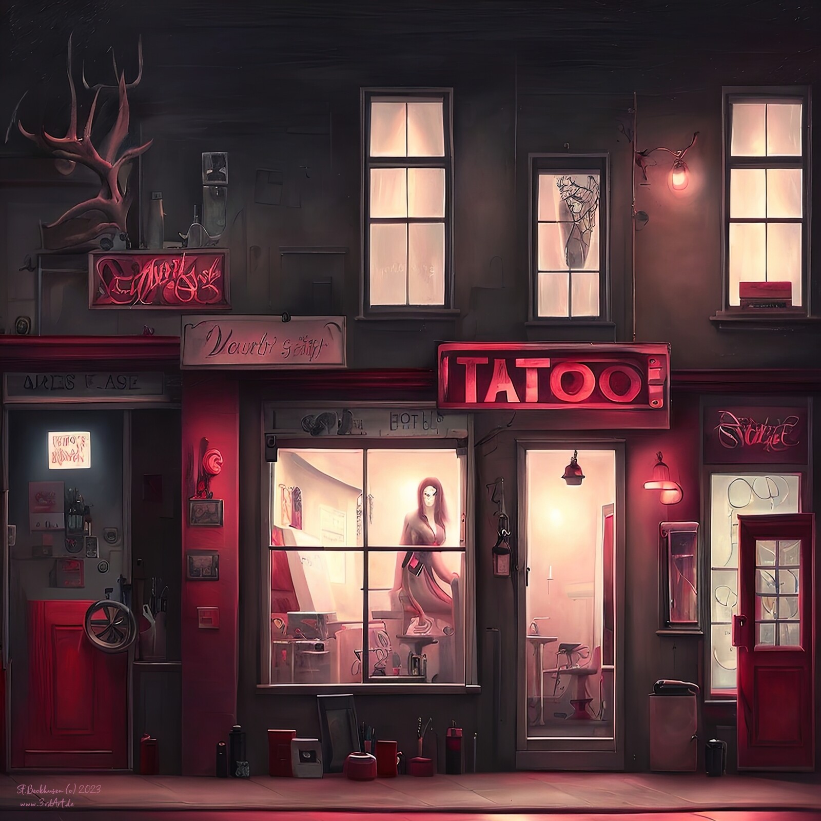 Poster-, Art-, Canvas- &amp; HD-Metal-Prints: 
https://www.artstation.com/prints/art_print/KeX3Y/dark-city-the-artist-s-studio