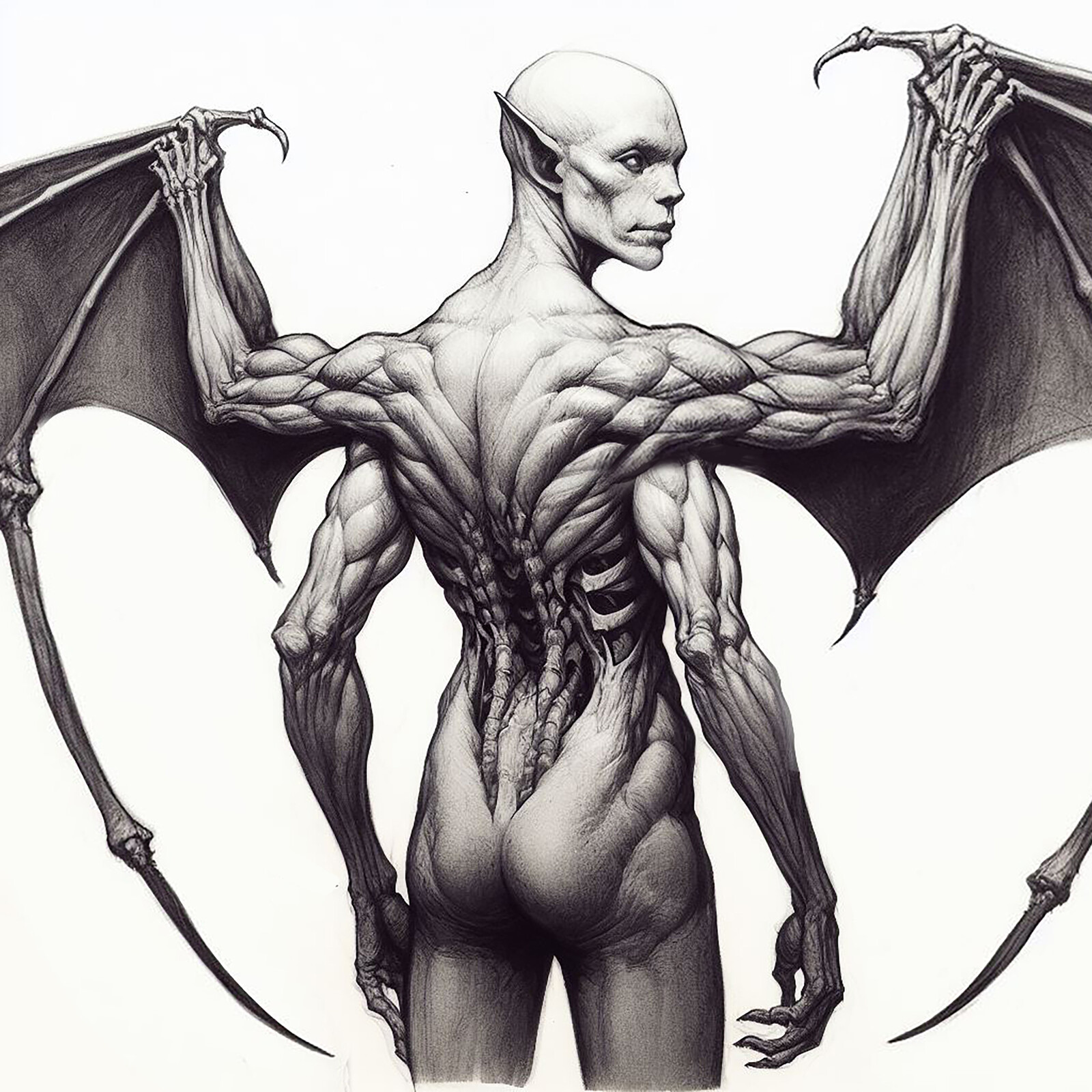 winged bat arms