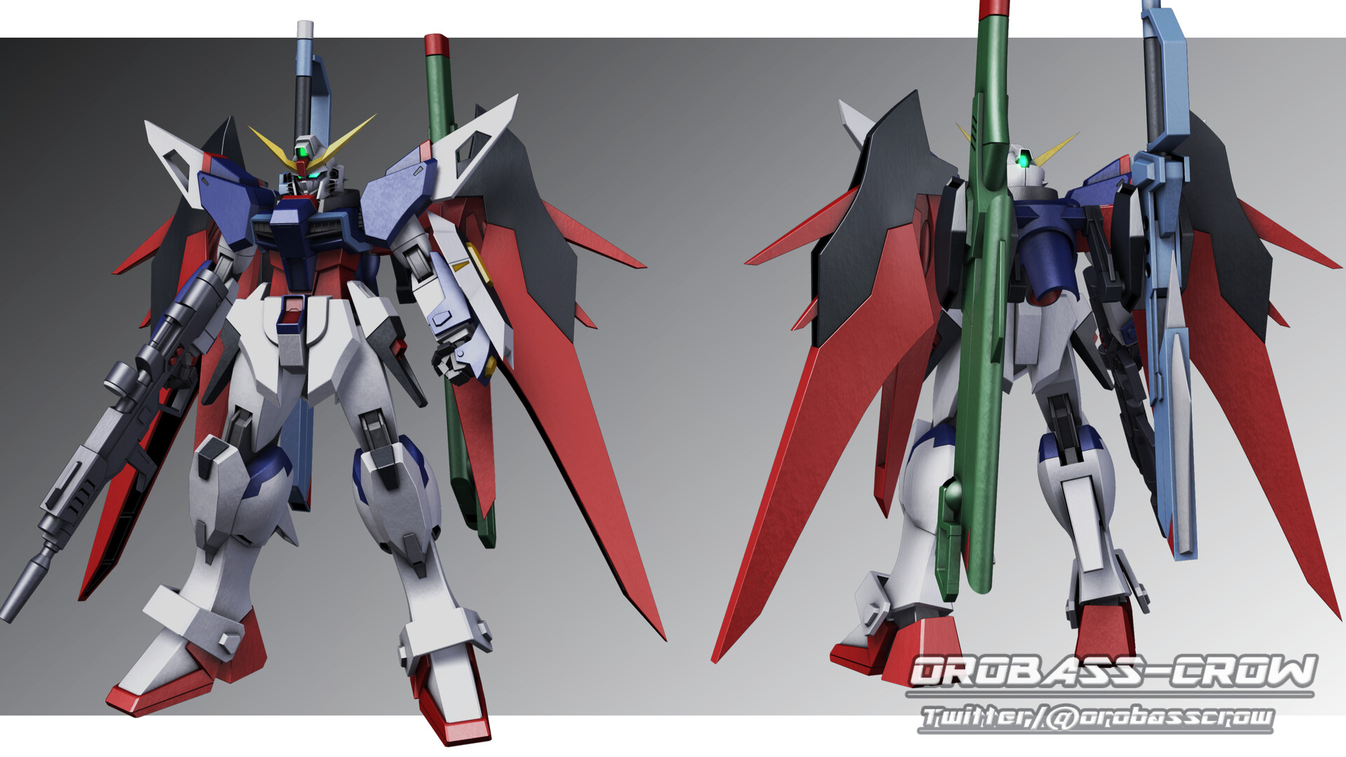 ArtStation - □3D MODEL□ ZGMF-X42S【DESTINY GUNDAM】