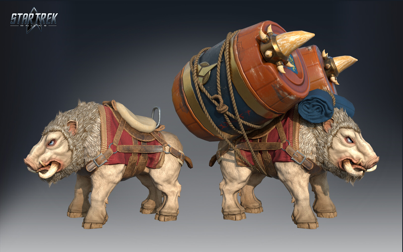 Warnog Rescue Targ Iray Render - I was responsible for the saddle and accessories.