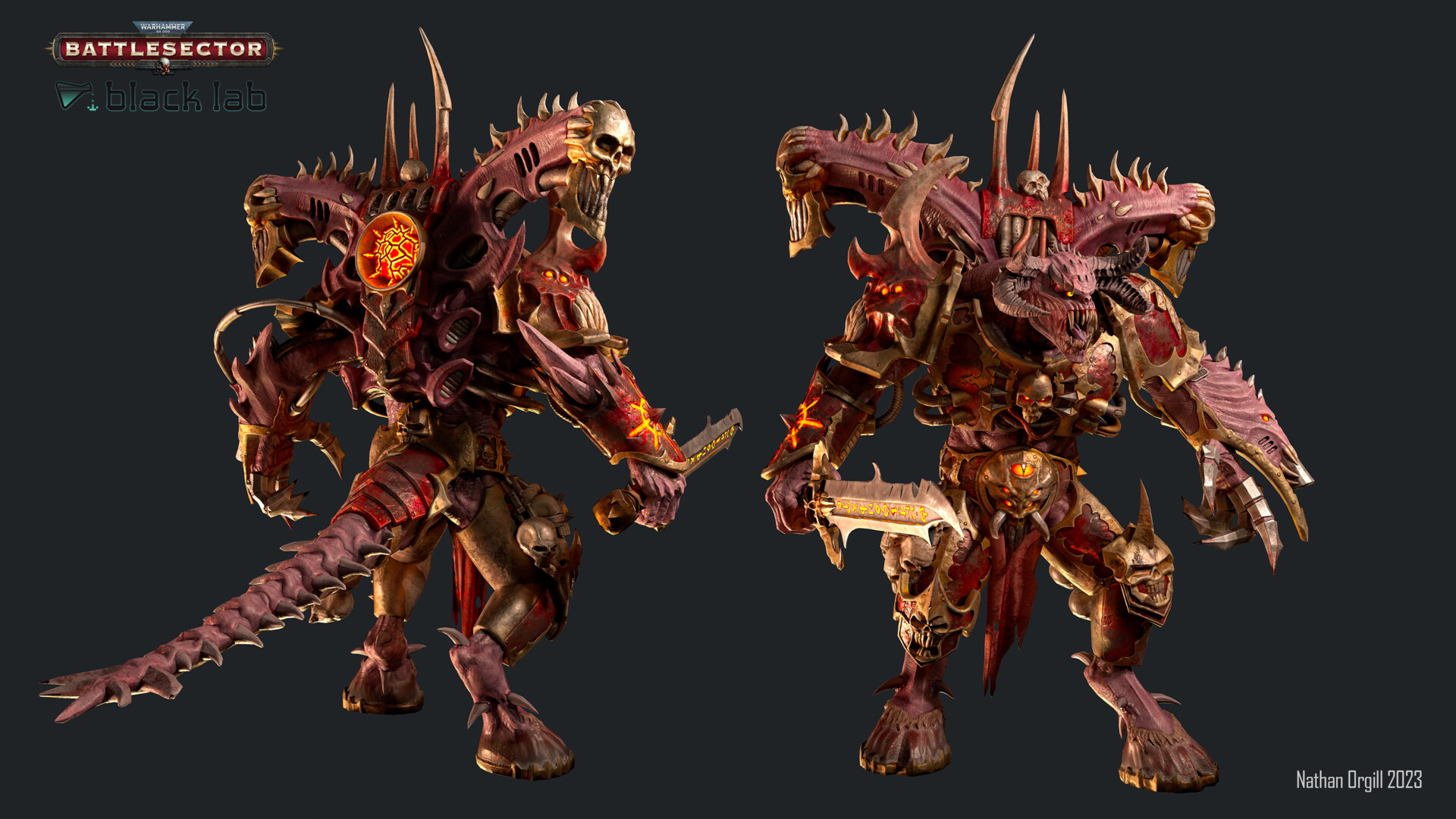 ArtStation - Warhammer 40,000: Battlesector - Daemon Prince