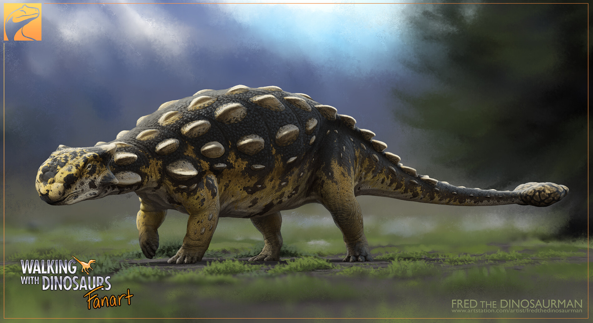 Artstation ankylosaurus walking with dinosaurs fanart