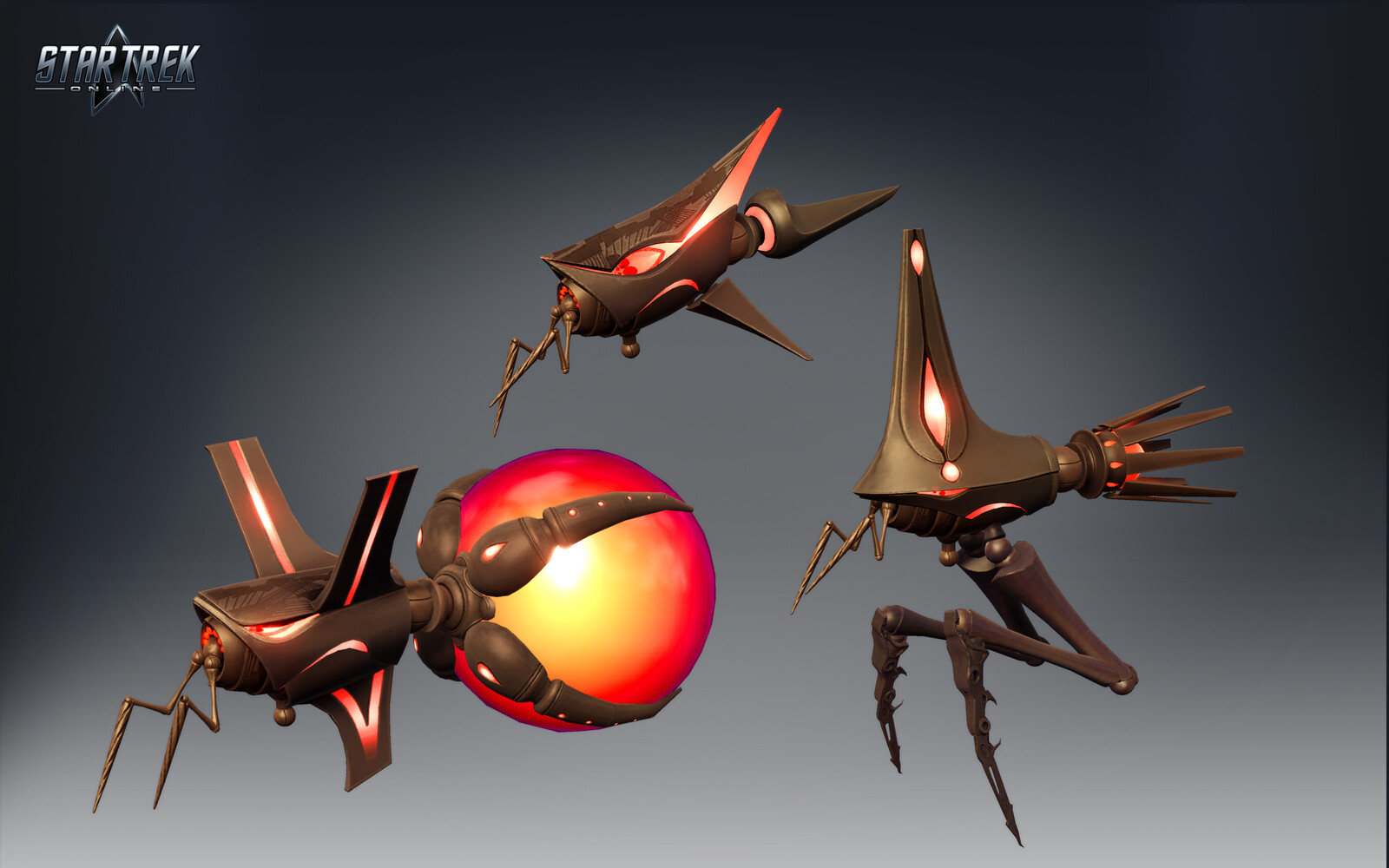 Lower ranks from the V'Ger enemy group - rendered in the Cryptic engine.
