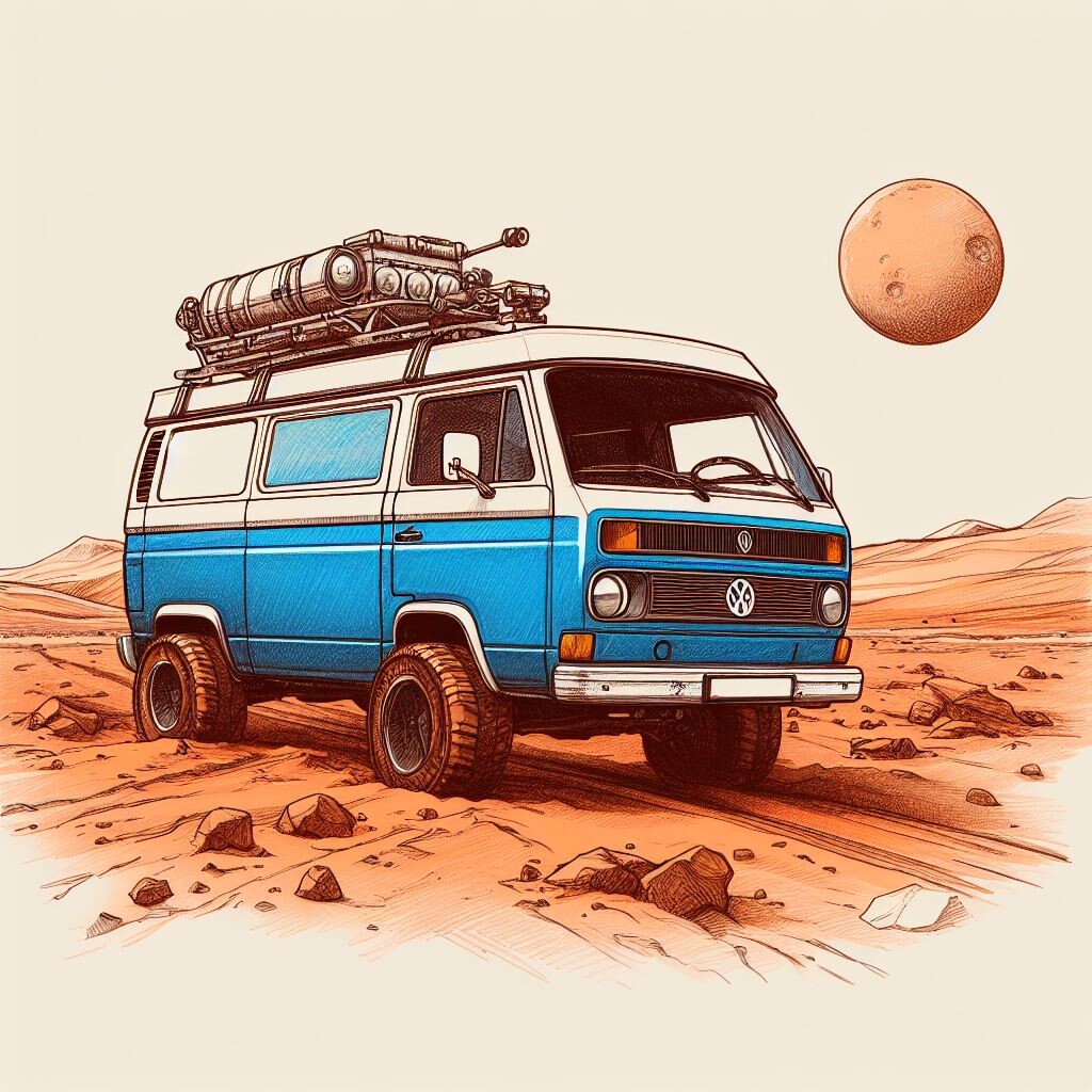 Sketch of a T3 as Mars Rover