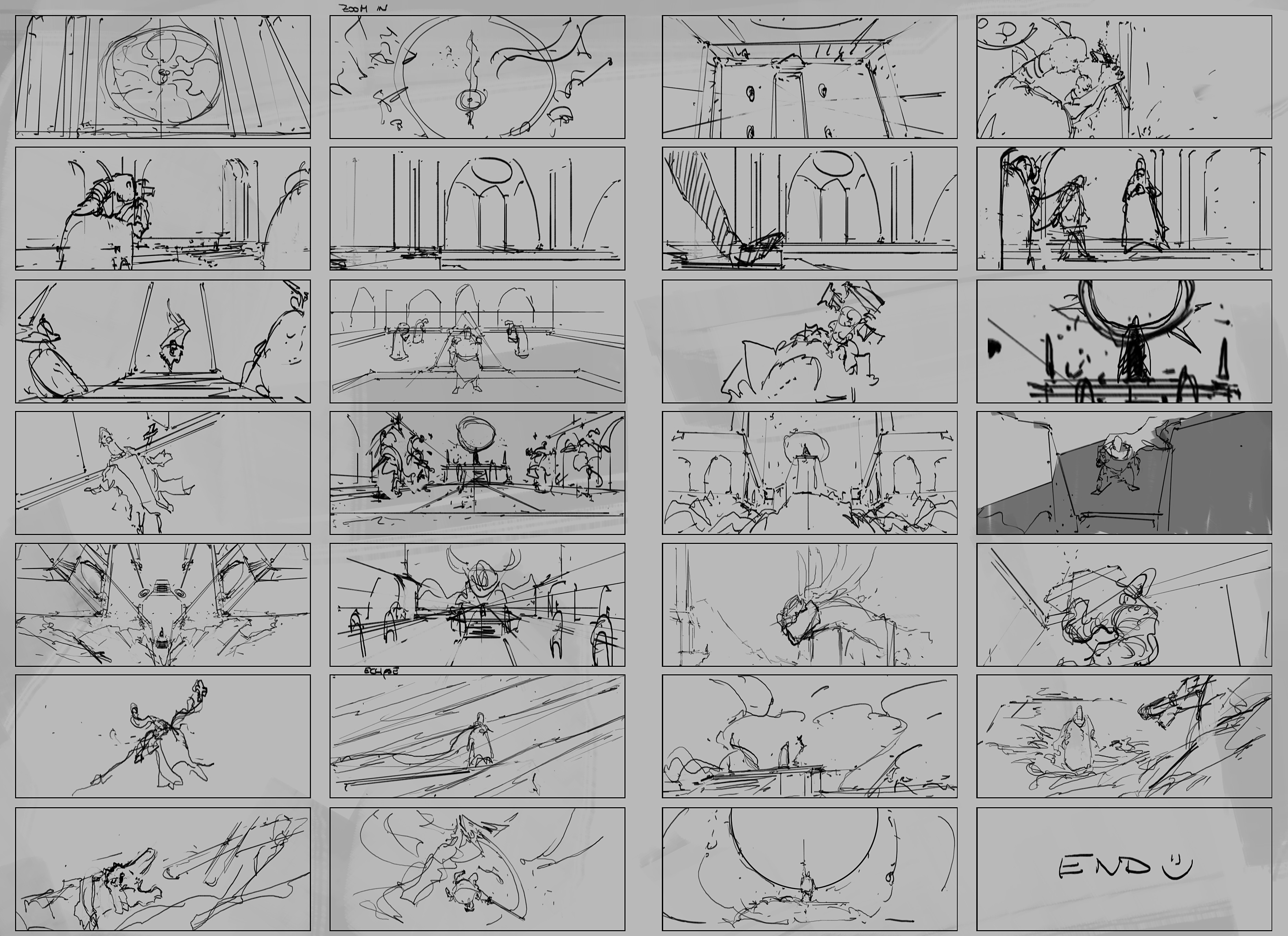 Storyboard sketches