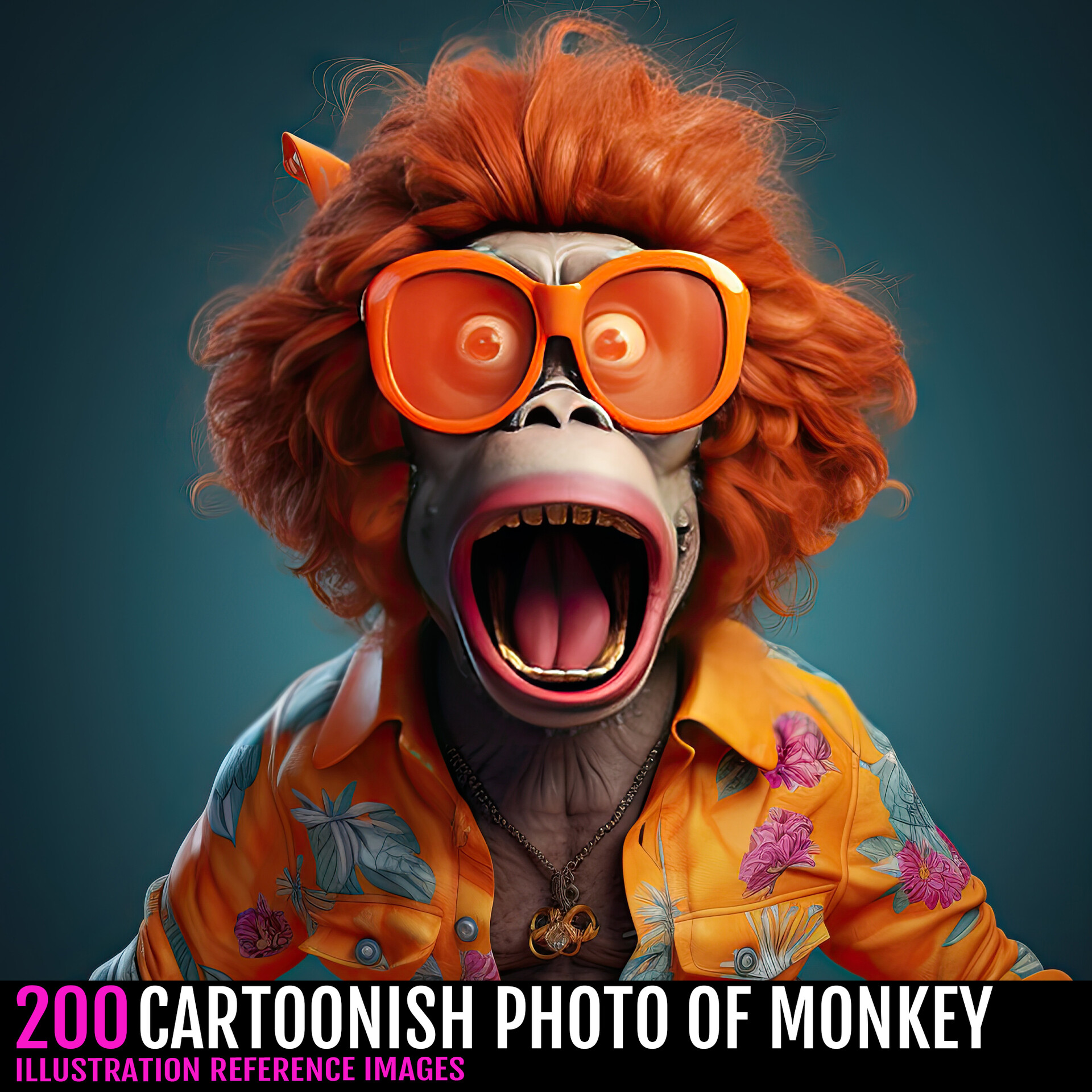 ArtStation 200 CARTOONISH 3D PHOTO OF MONKEY