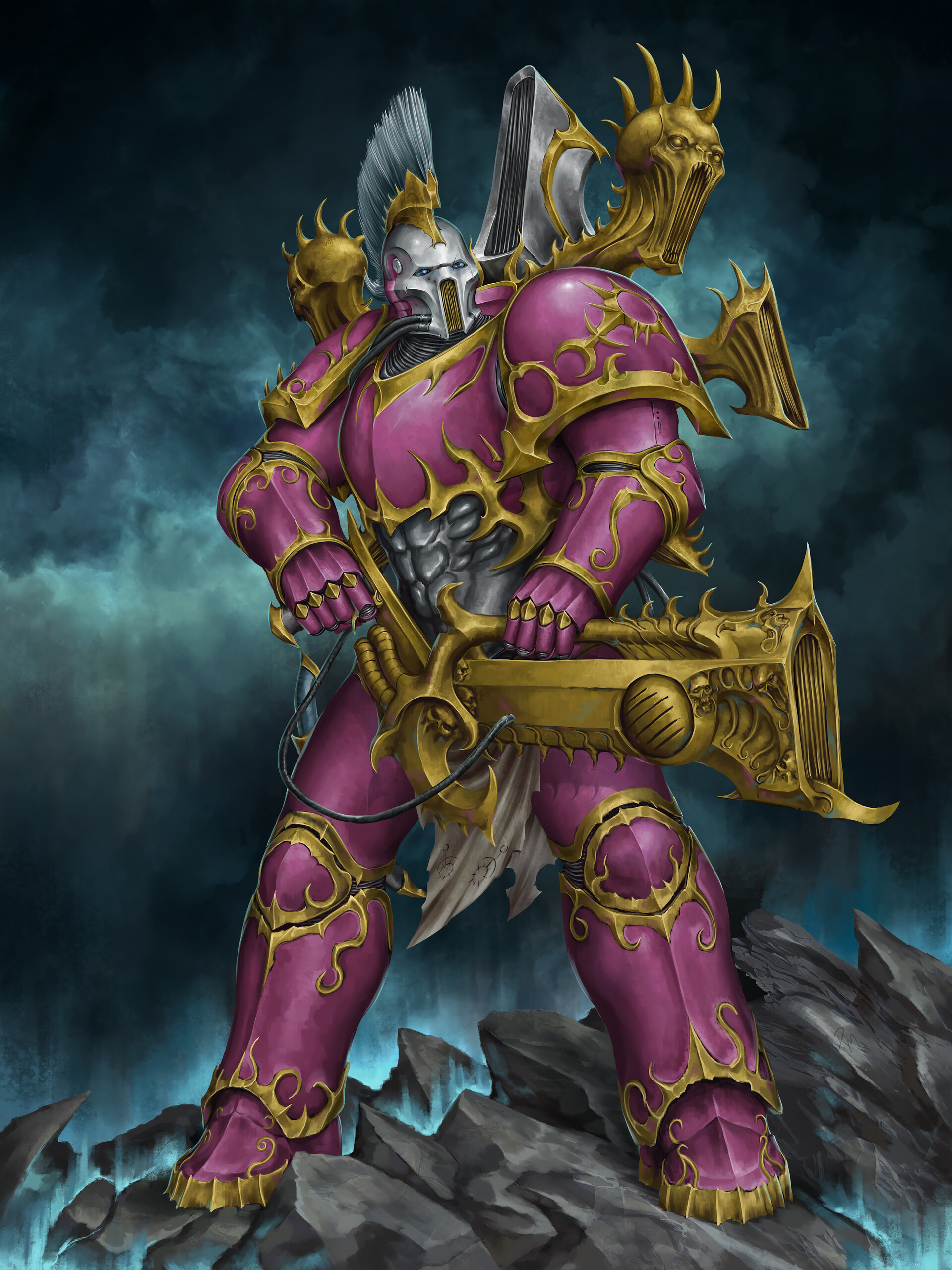 ArtStation Warhammer 40k Noise Marine Fan Art