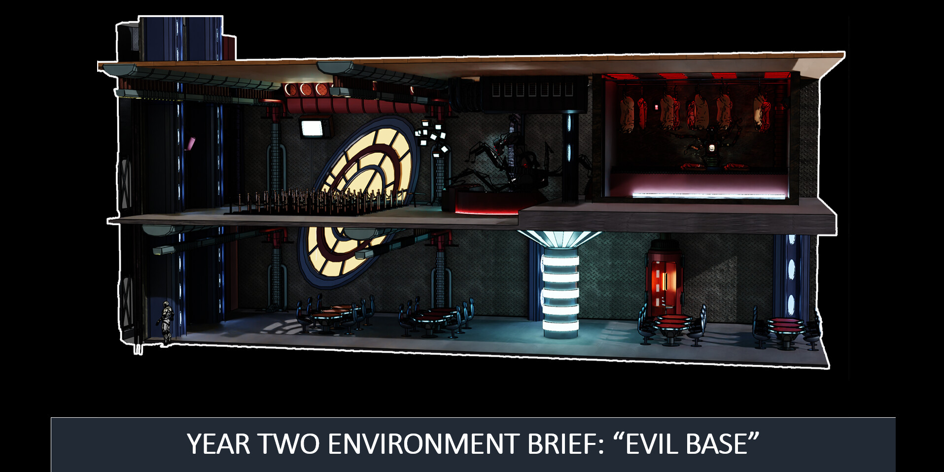 ArtStation - Year two environment project: Evil villains base
