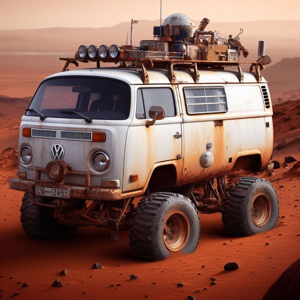Artwork of a Mars Rover T2