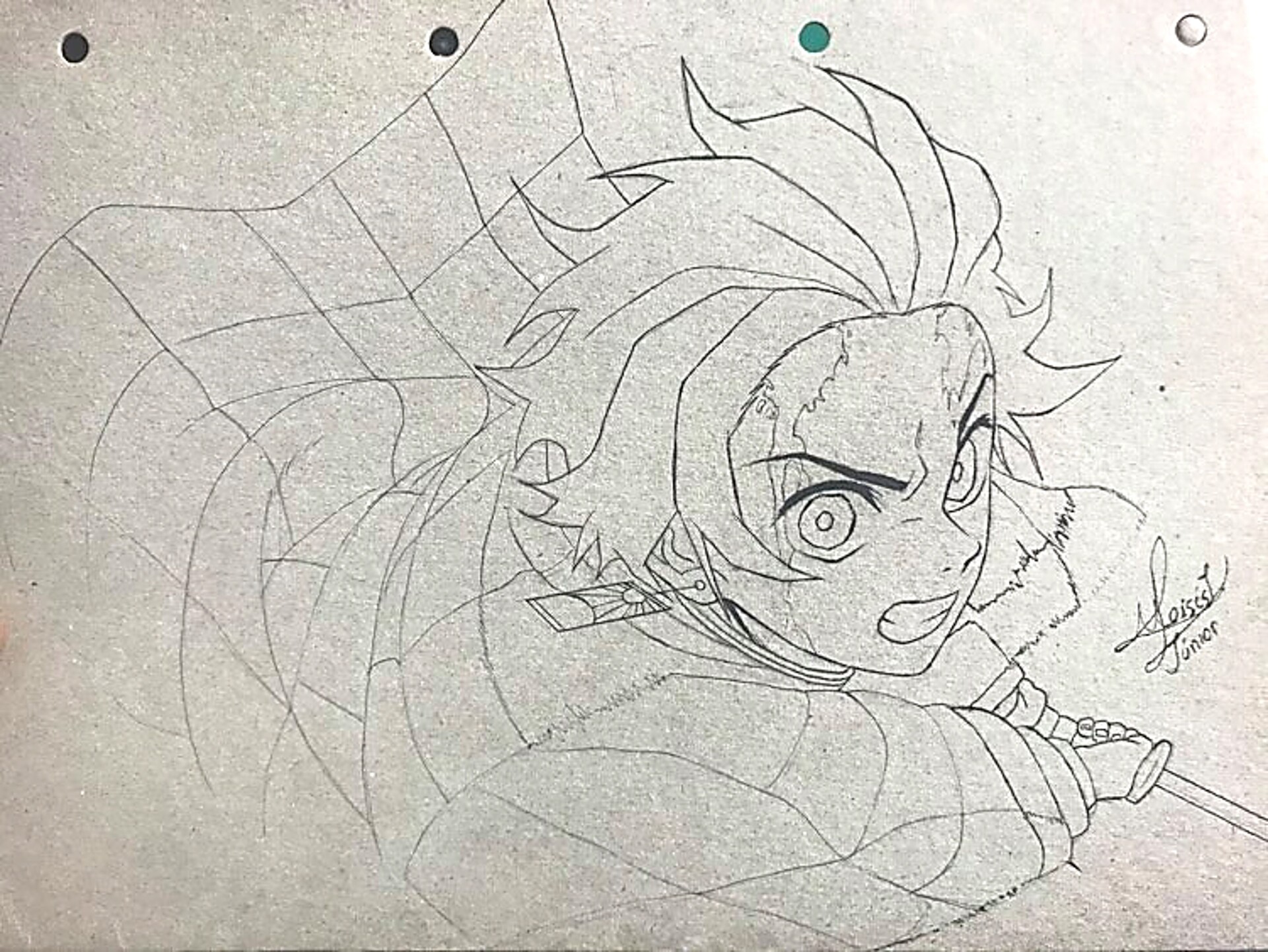 ArtStation - Tanjiro pencil drawing