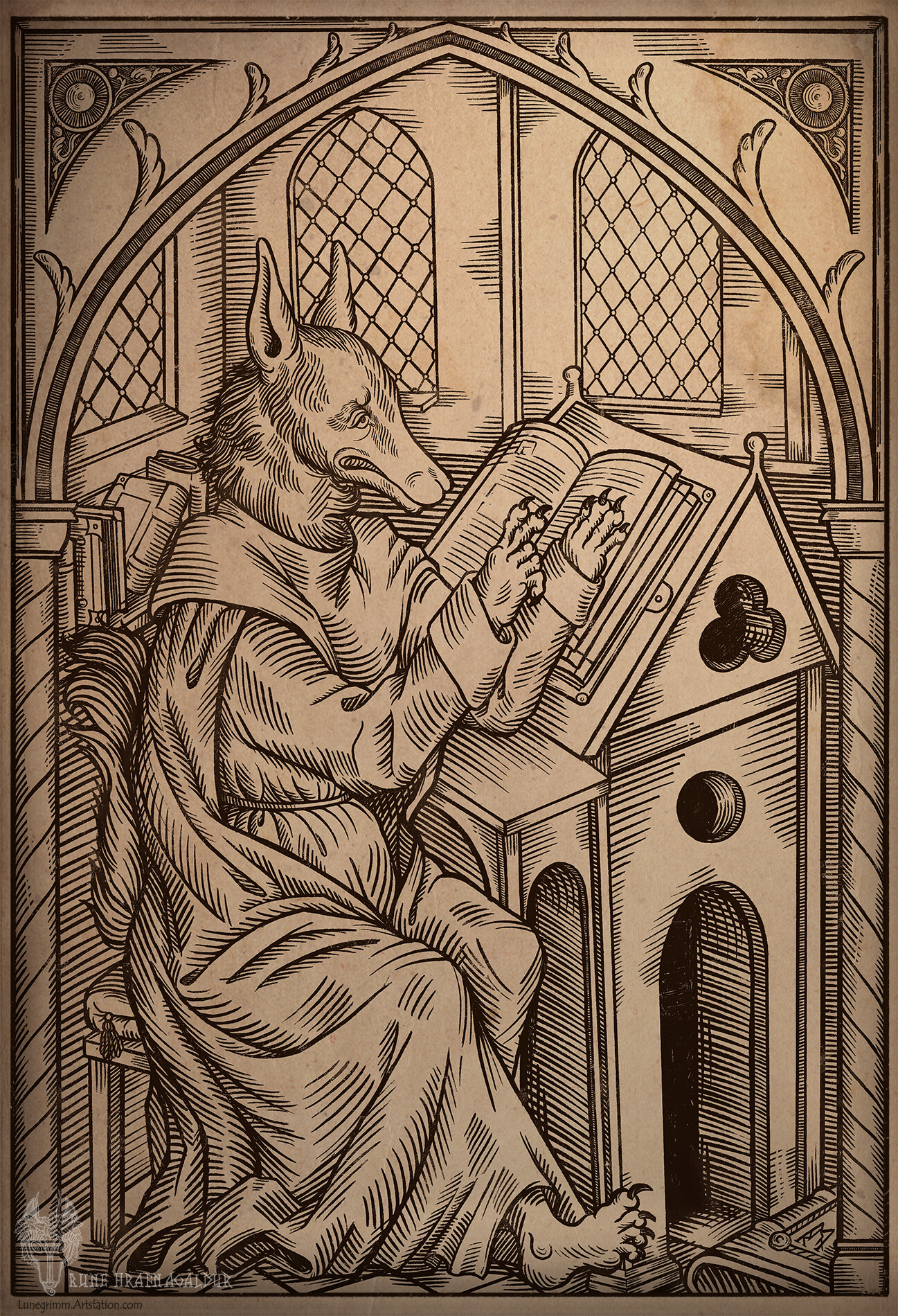 Ex Libris by Rune Hrafnagaldur r/ImaginaryBooks