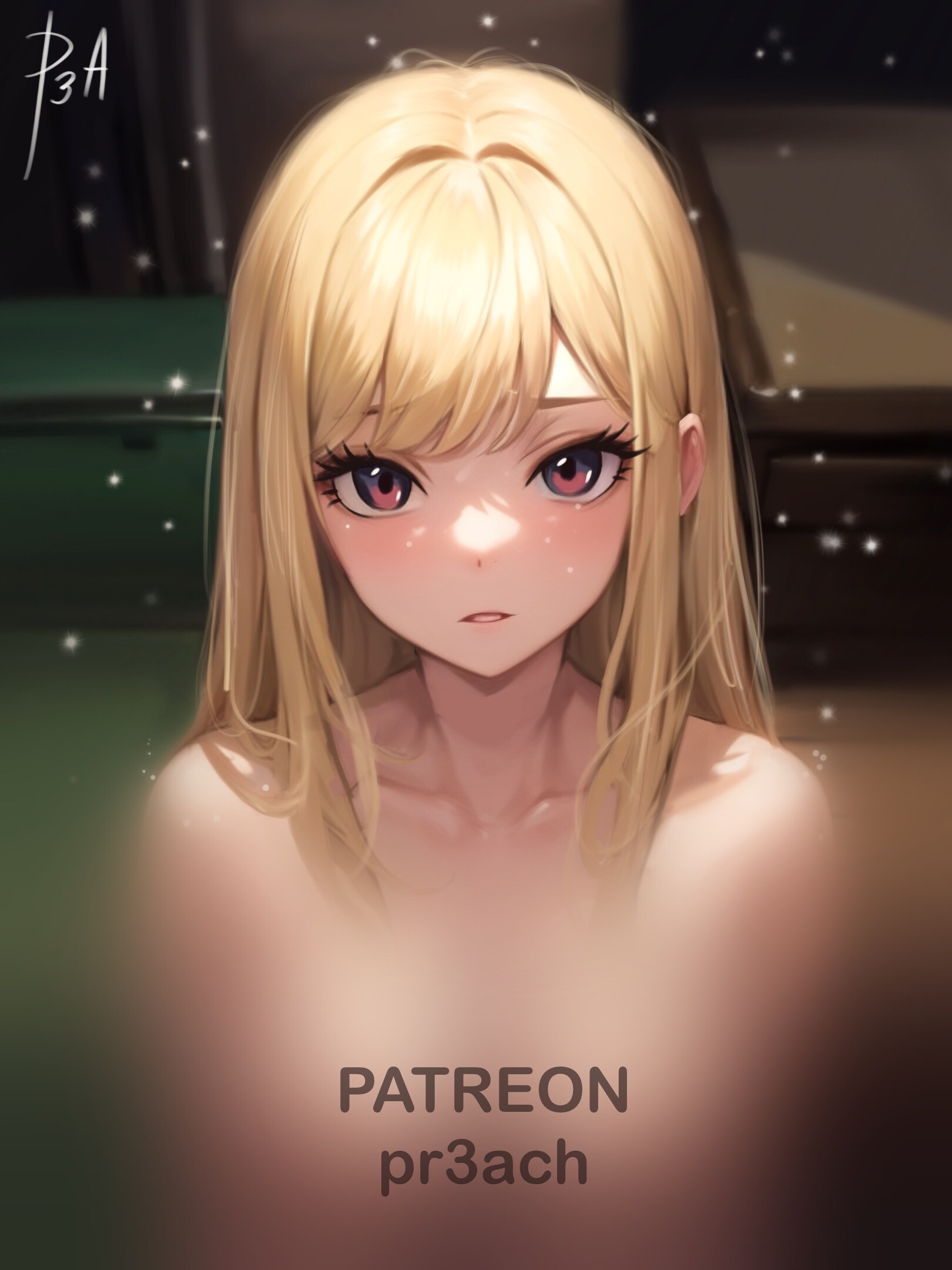 Blonde hair clearance anime girl