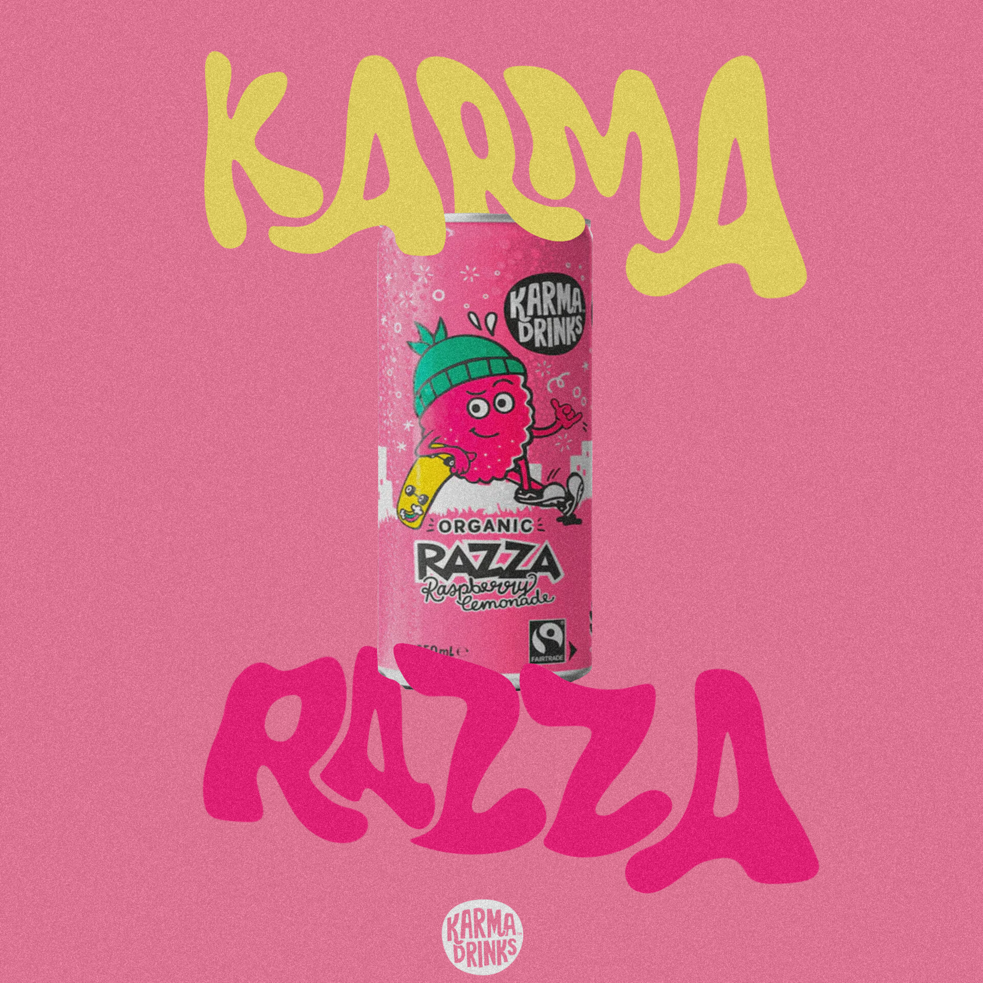 ArtStation Karma Drinks Square Typography Poster