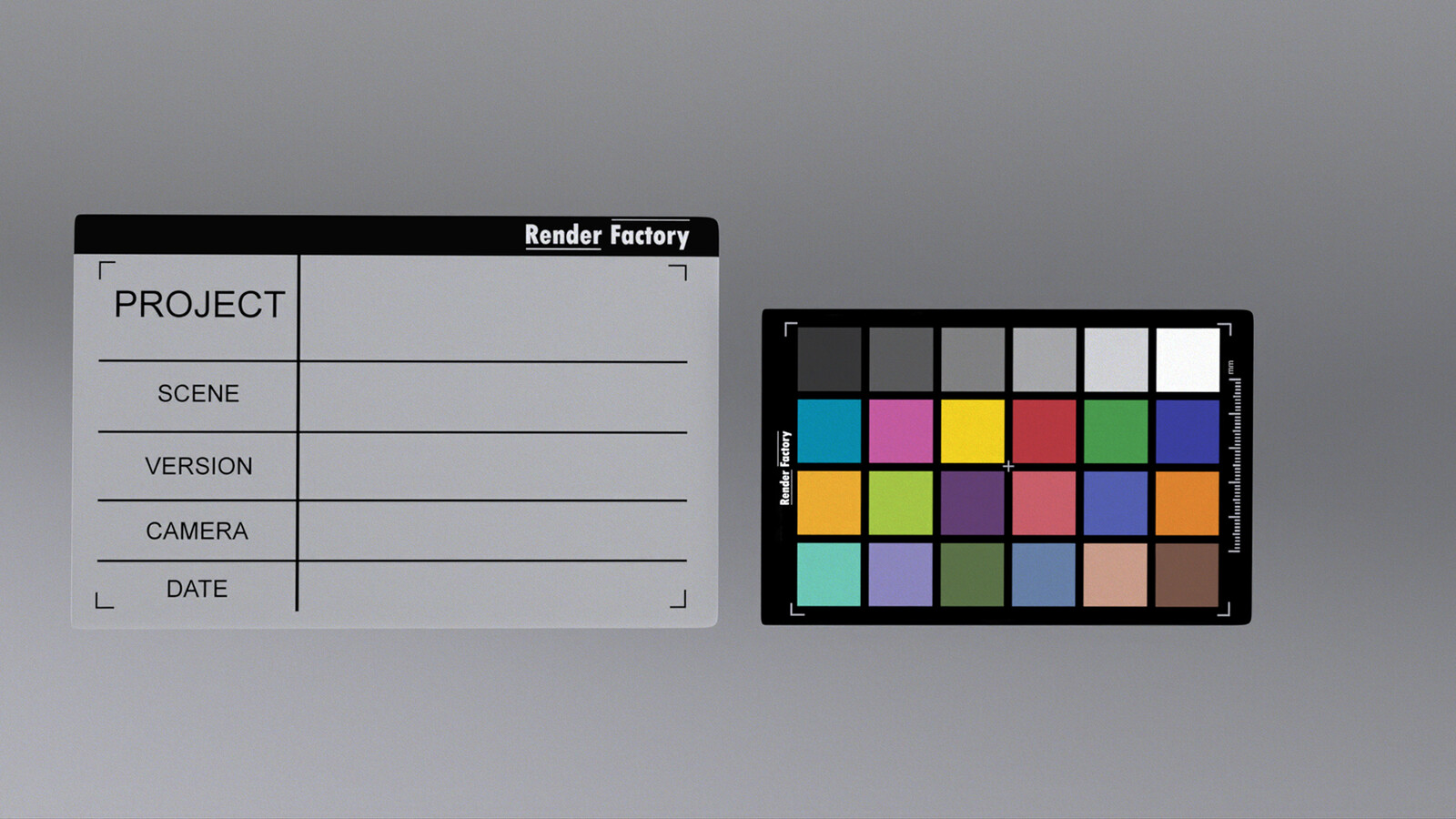 Render Factory Macbeth Chart - Production Checkboard - 4K - 16 Bits