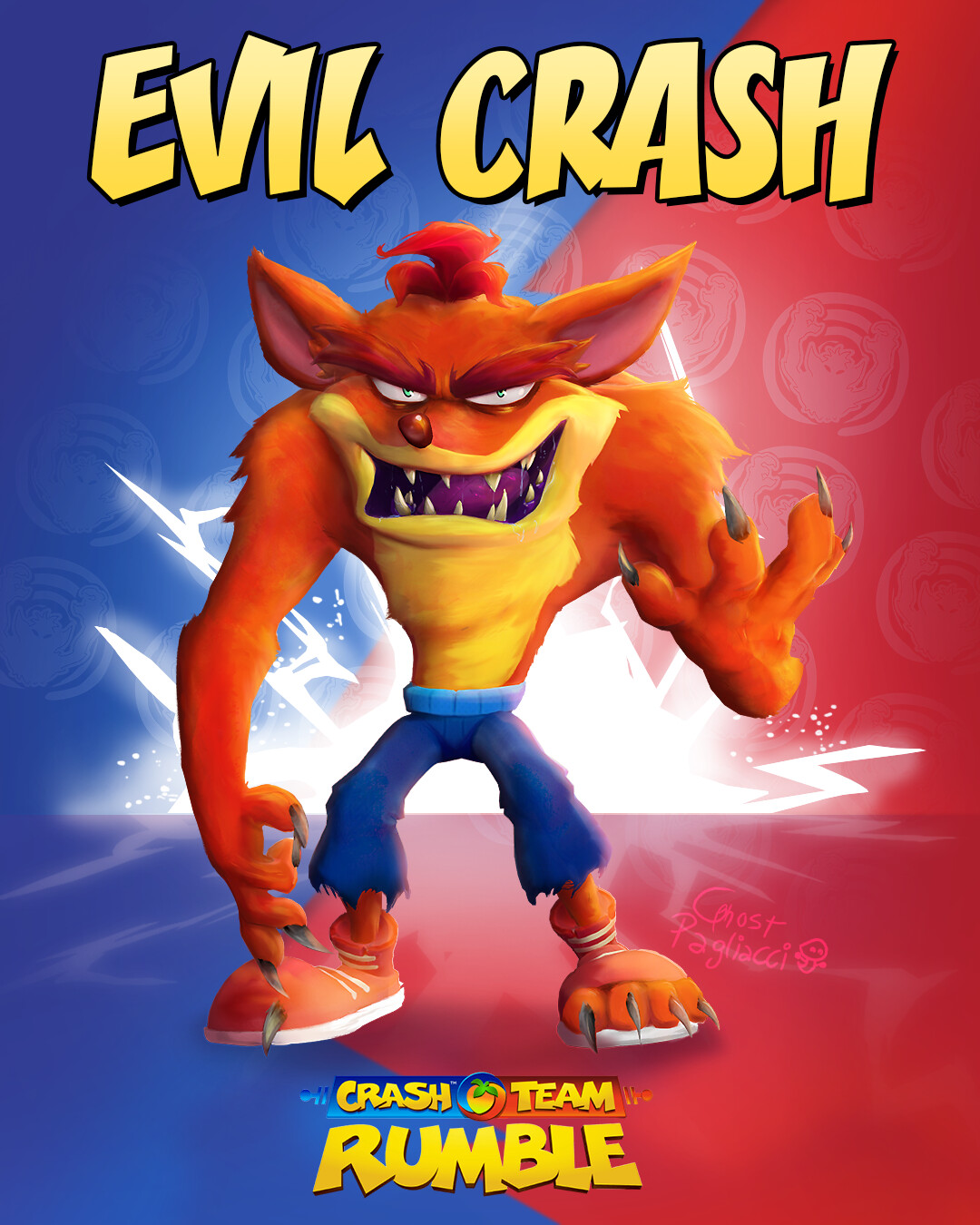 ArtStation Evil Crash Bandicoot in Crash Team Rumble