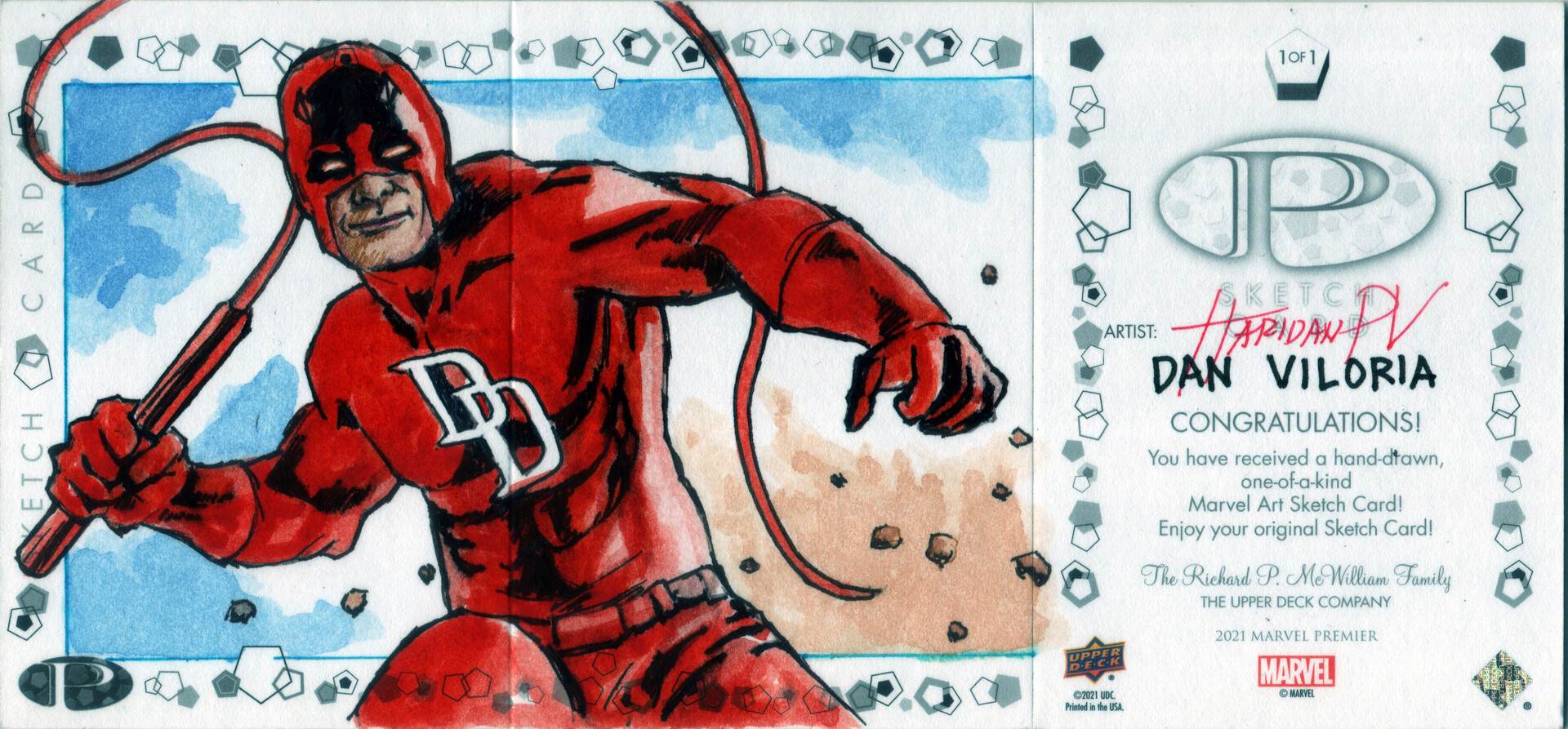 Daredevil Sketch Card - Lydi Li - Hulk | eBay