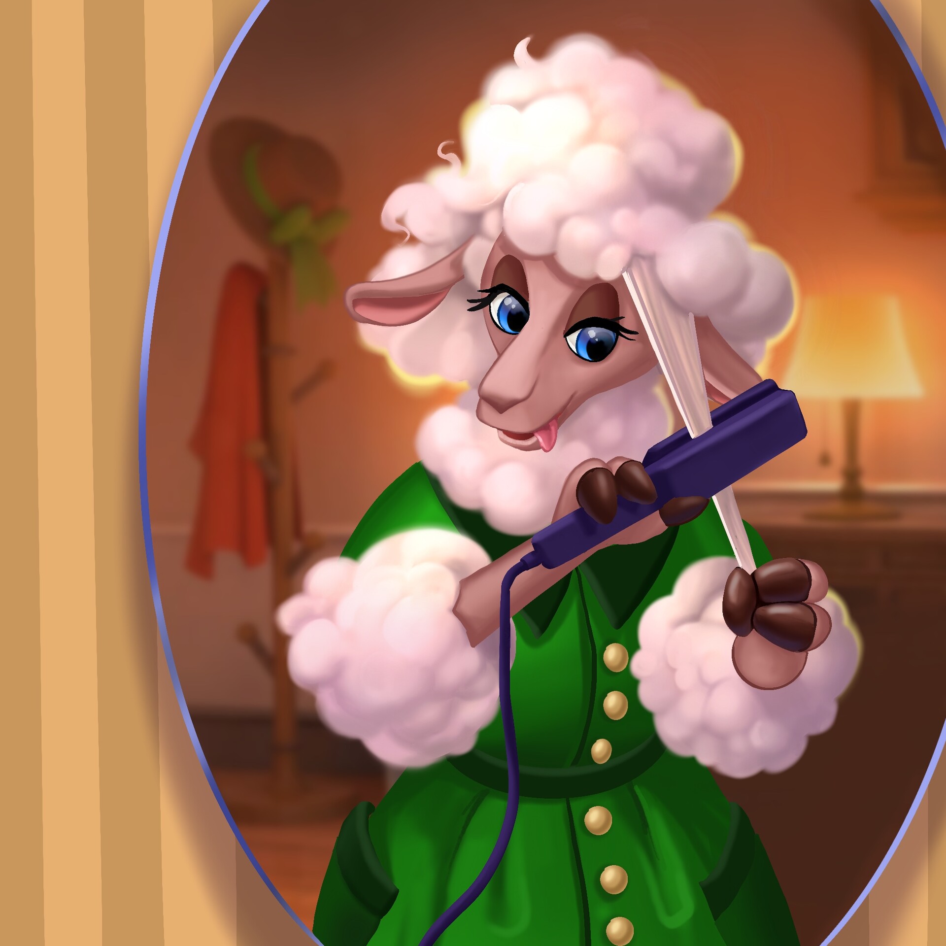 ArtStation sheep dressed up