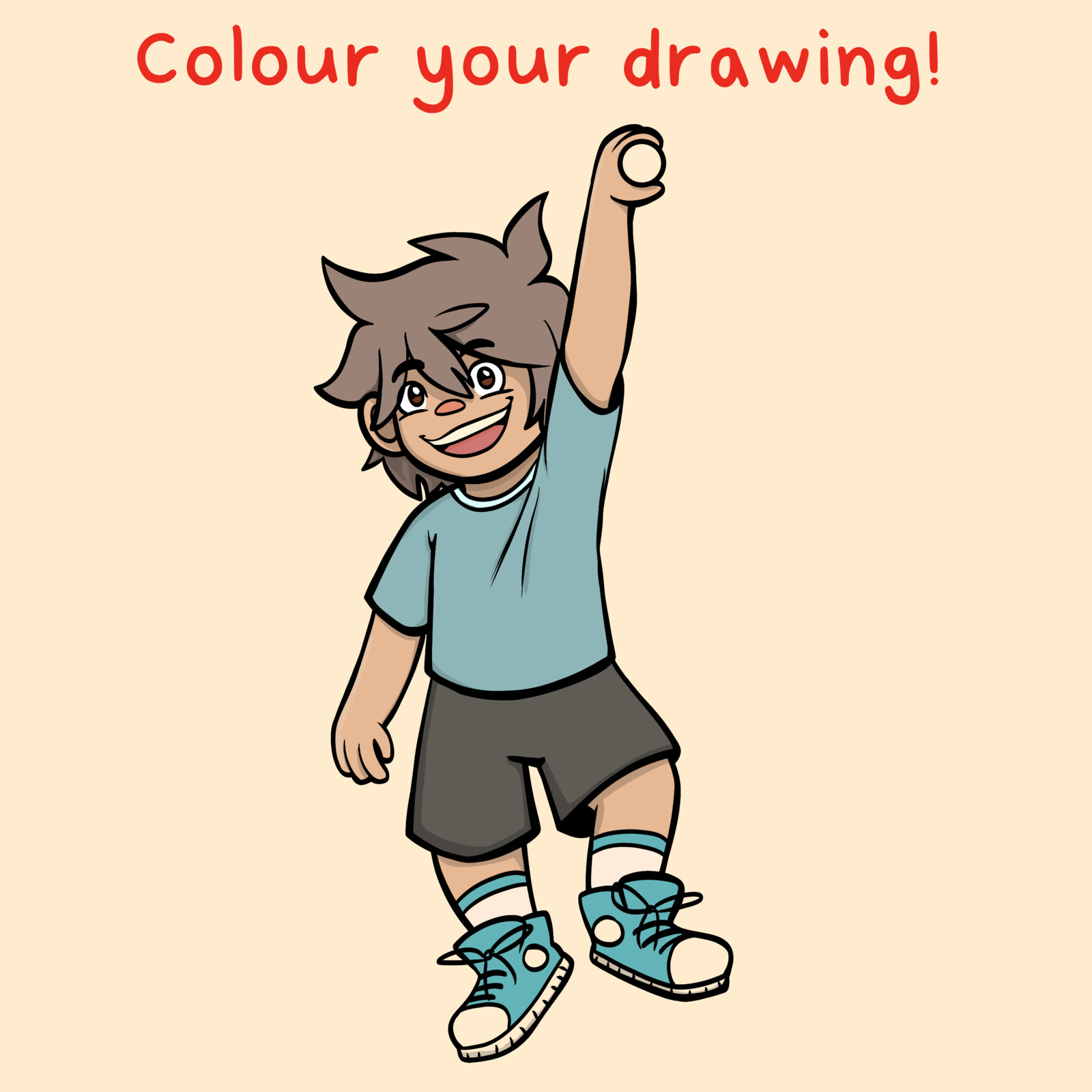 4/6: Again, this slide was down to the discretion of each guest if they wanted to colour their drawing in or not. I encouraged people to as the drawing would pop out more and look better when cut out.