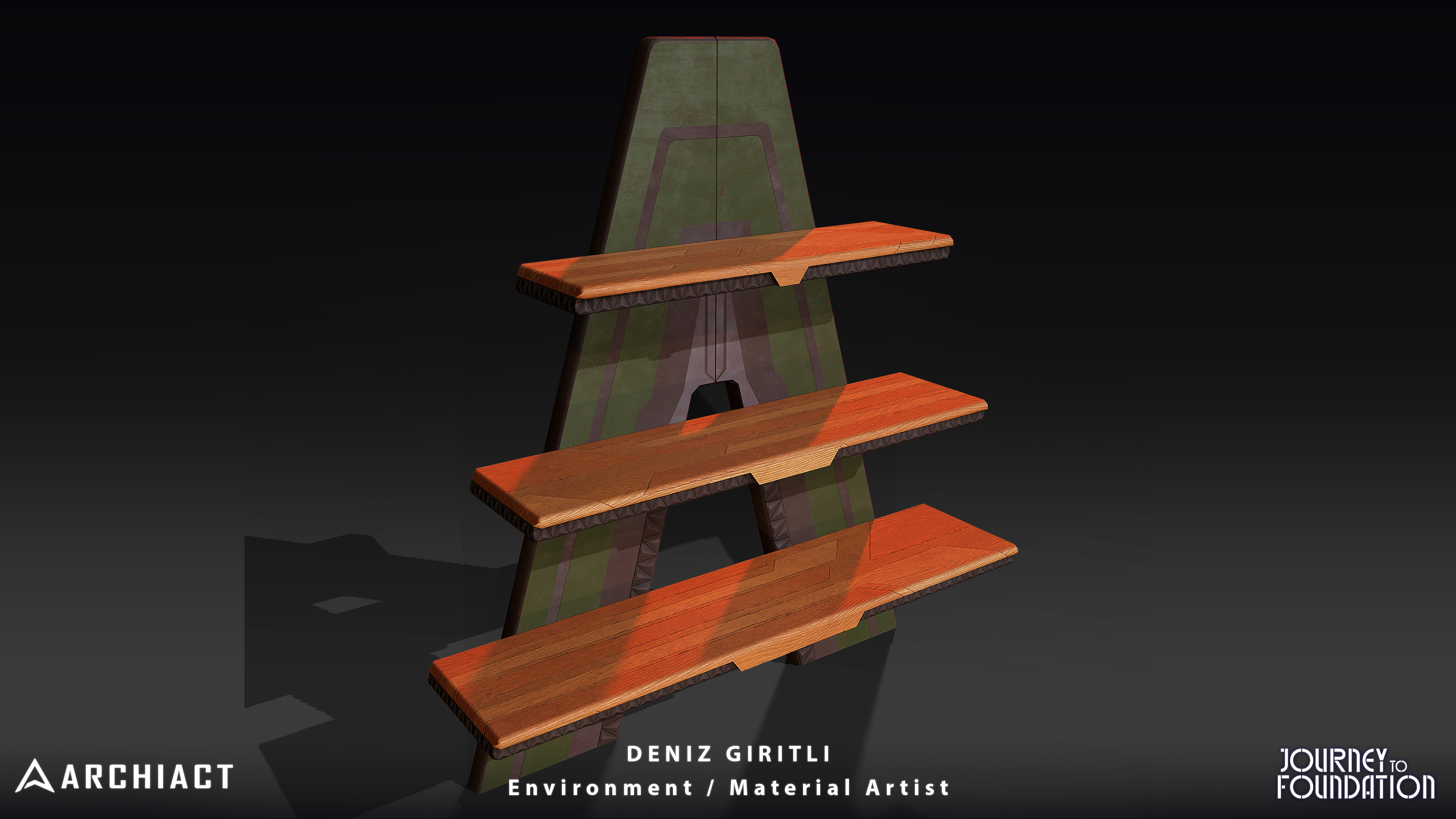 Standing shelf