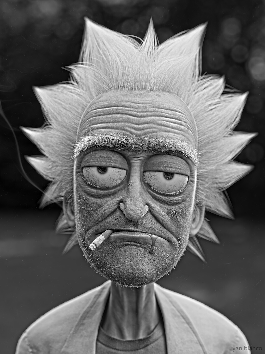 ArtStation - Rick Sanchez, image size:1080x1440