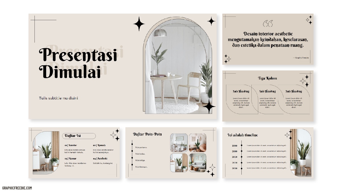 Artstation download template ppt gratis aesthetic pastel