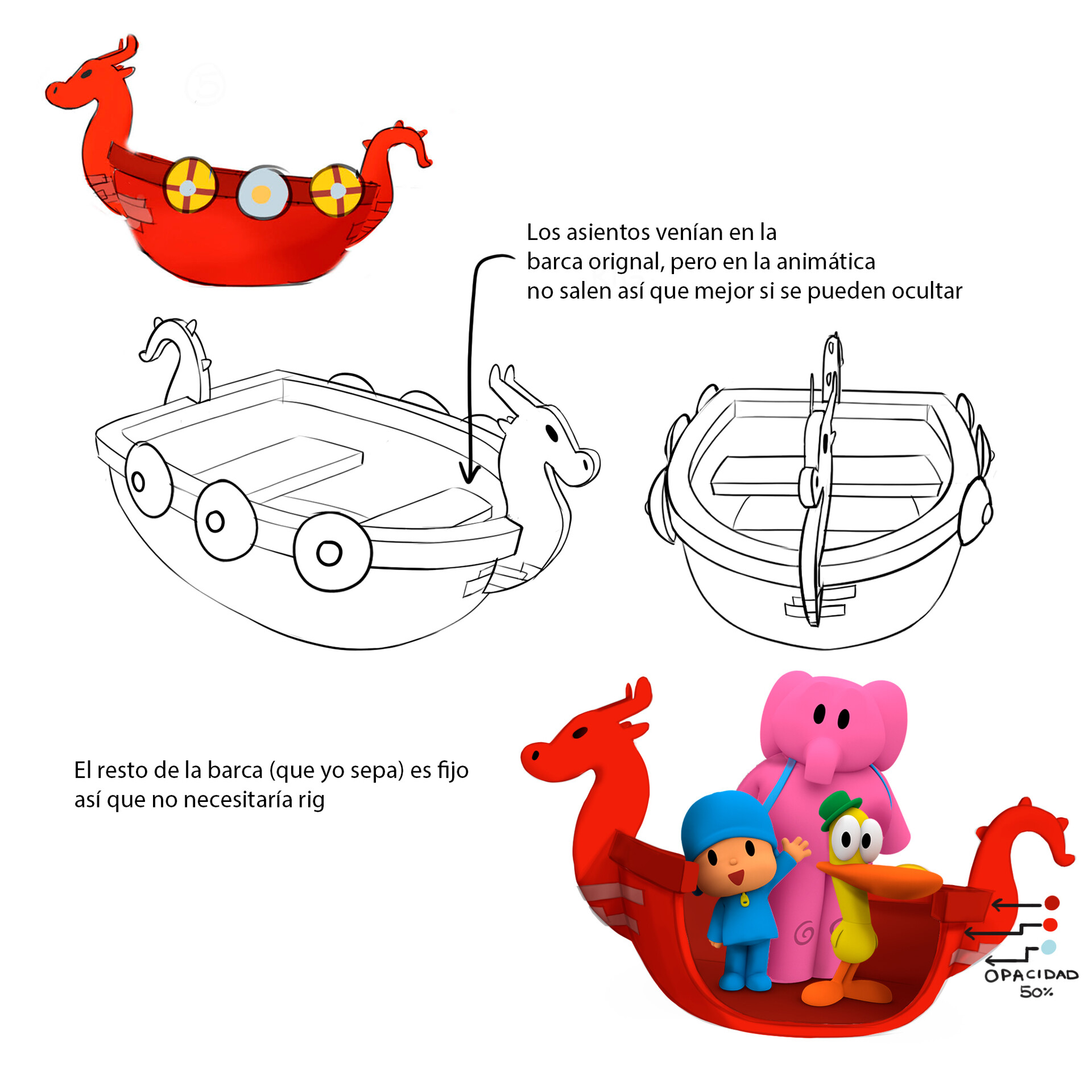 ArtStation My work as Pocoyó Concept Artist in 