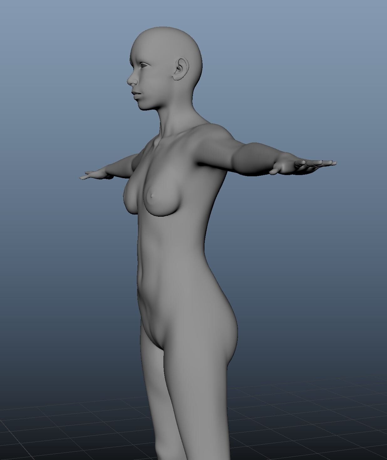 Base female character model