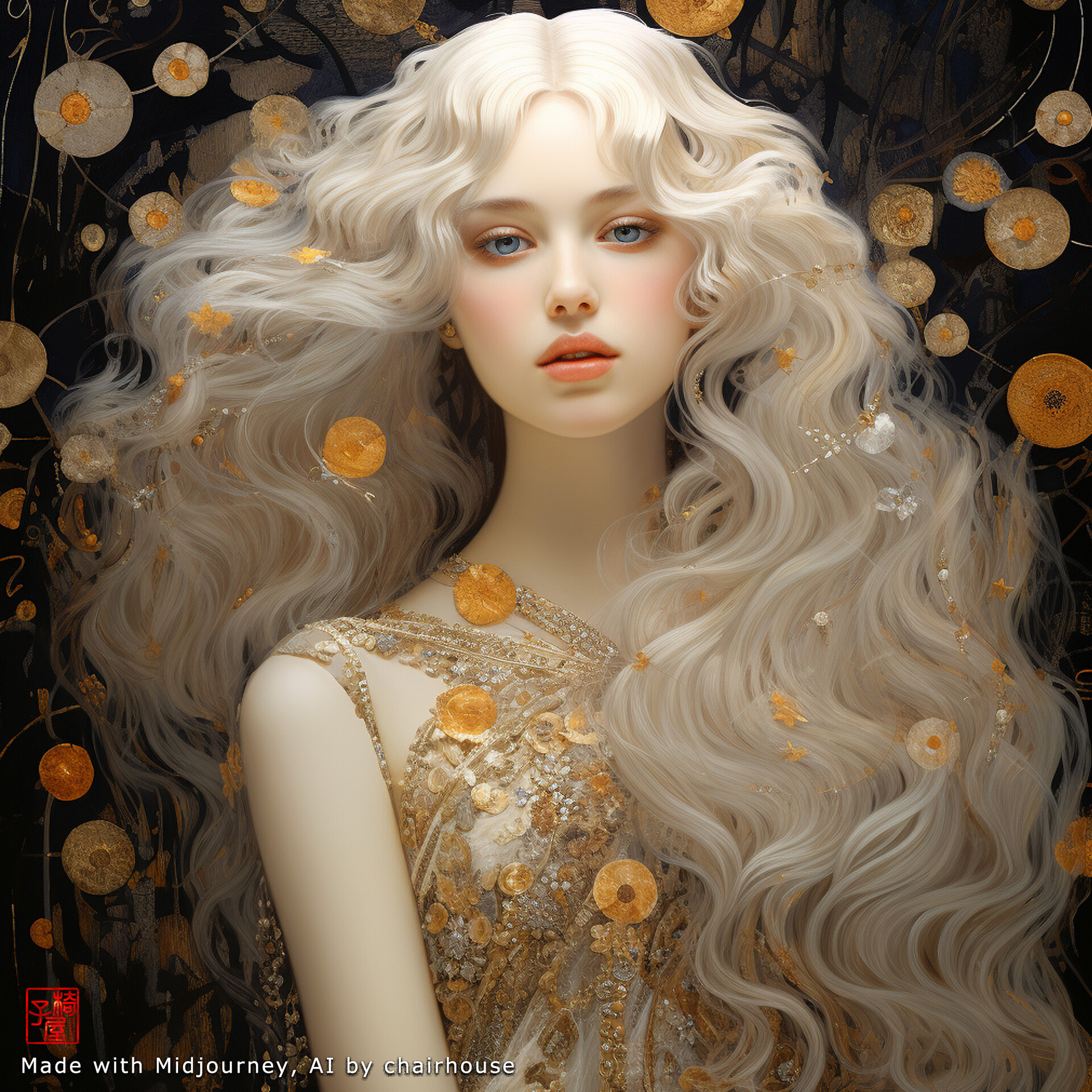 ArtStation - silver silk goddess through with #Midjourney 231030