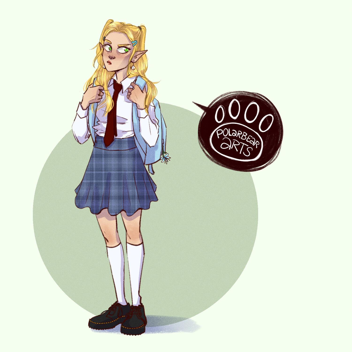 Zelda in High School Uniform